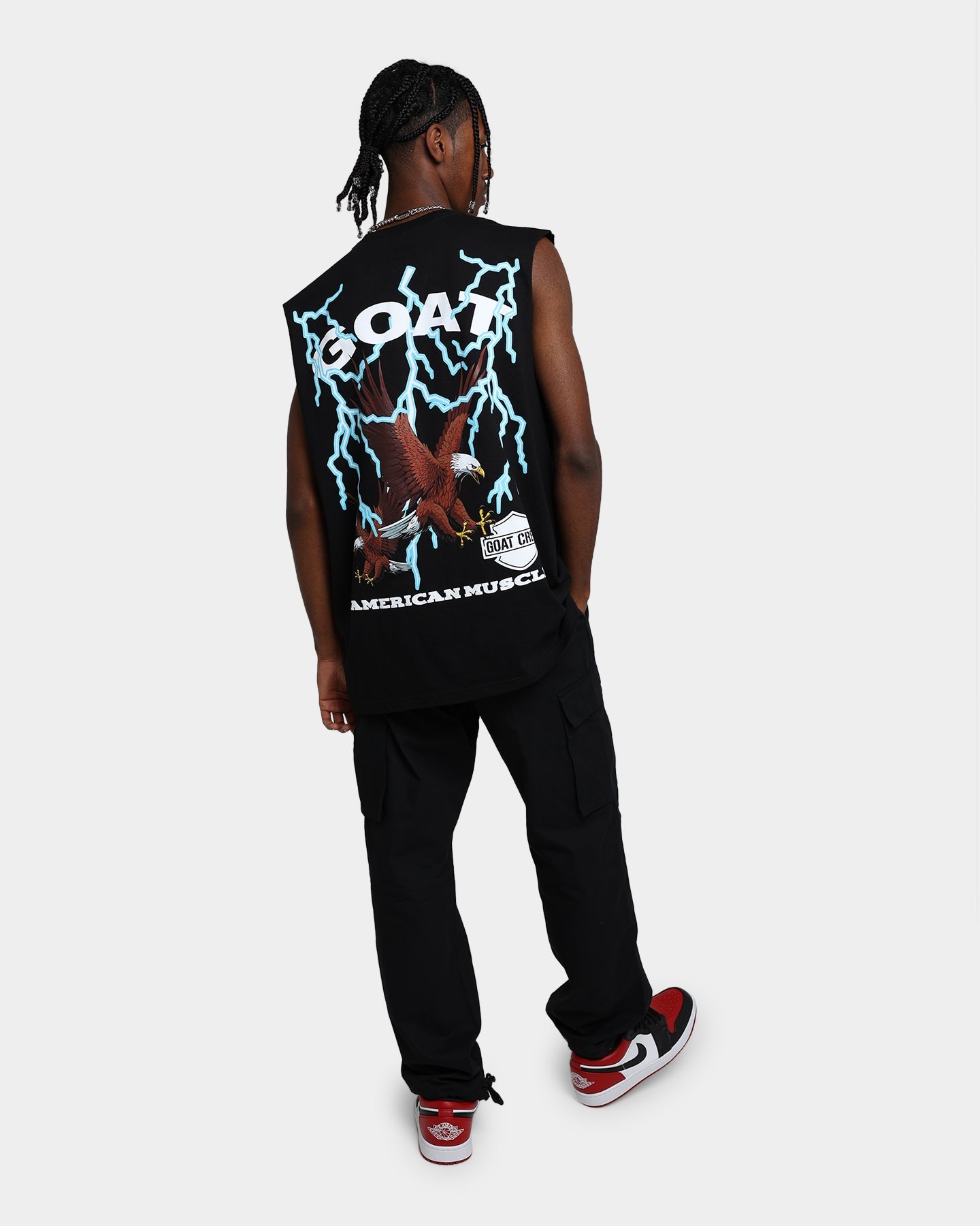 Goat Crew American Muscle Muscle T-Shirt Black