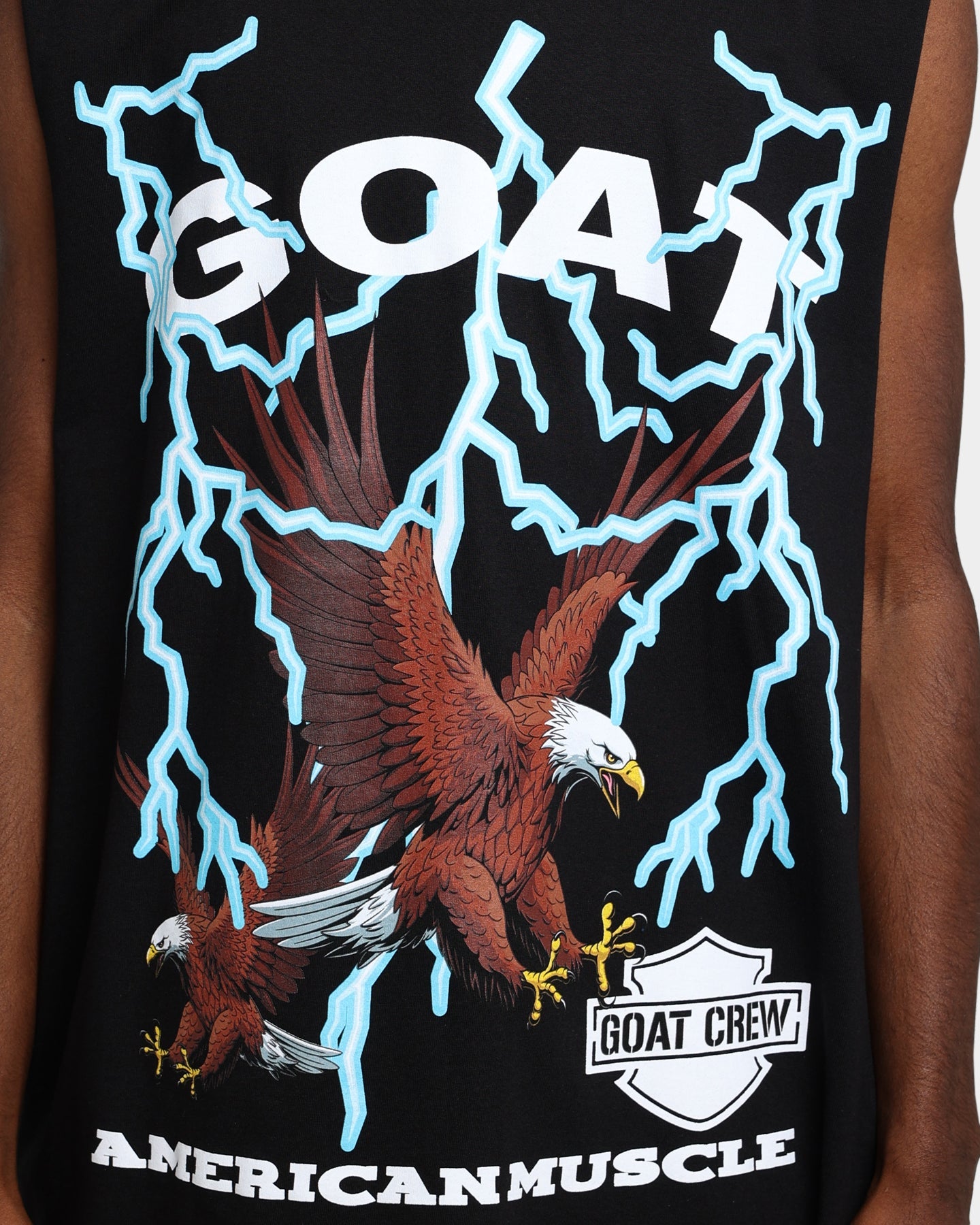 Goat Crew American Muscle Muscle T-Shirt Black