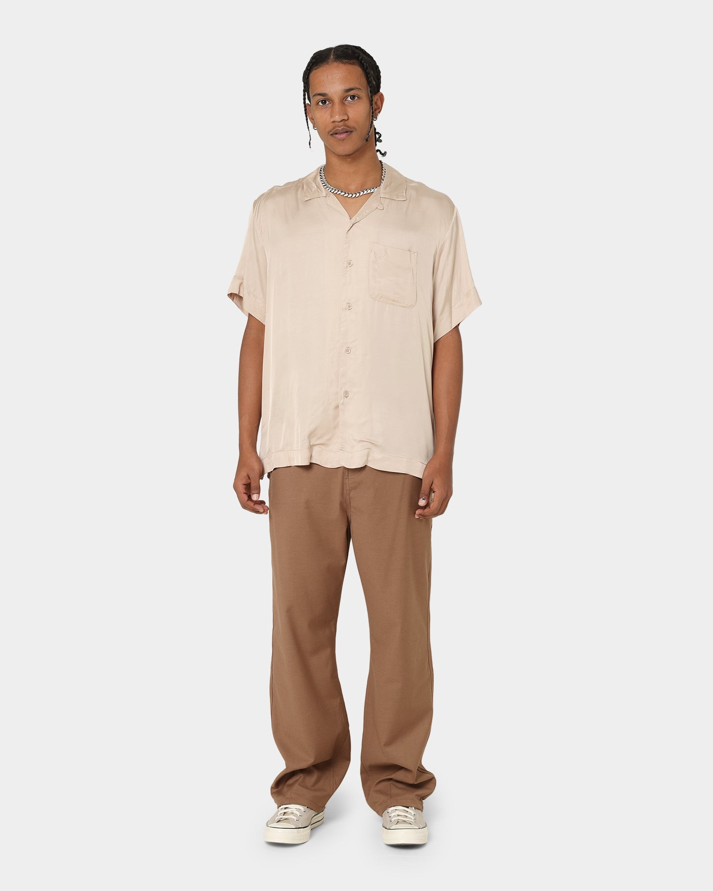 Honor The Gift Century Camp Button Up Shirt Khaki