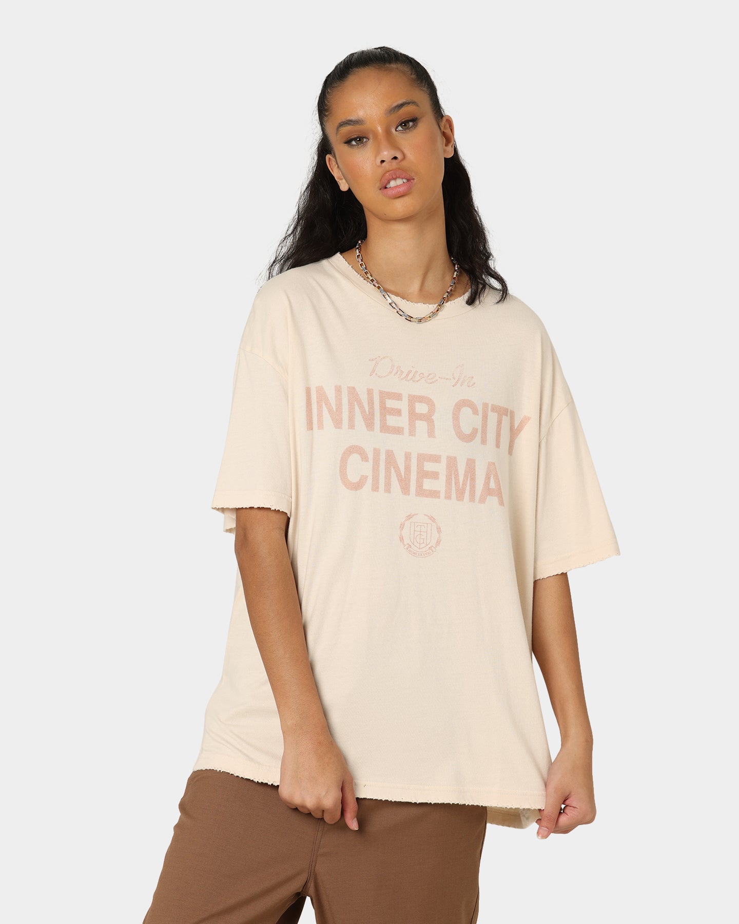 Honor The Gift Cinema T-Shirt Cream Style001
