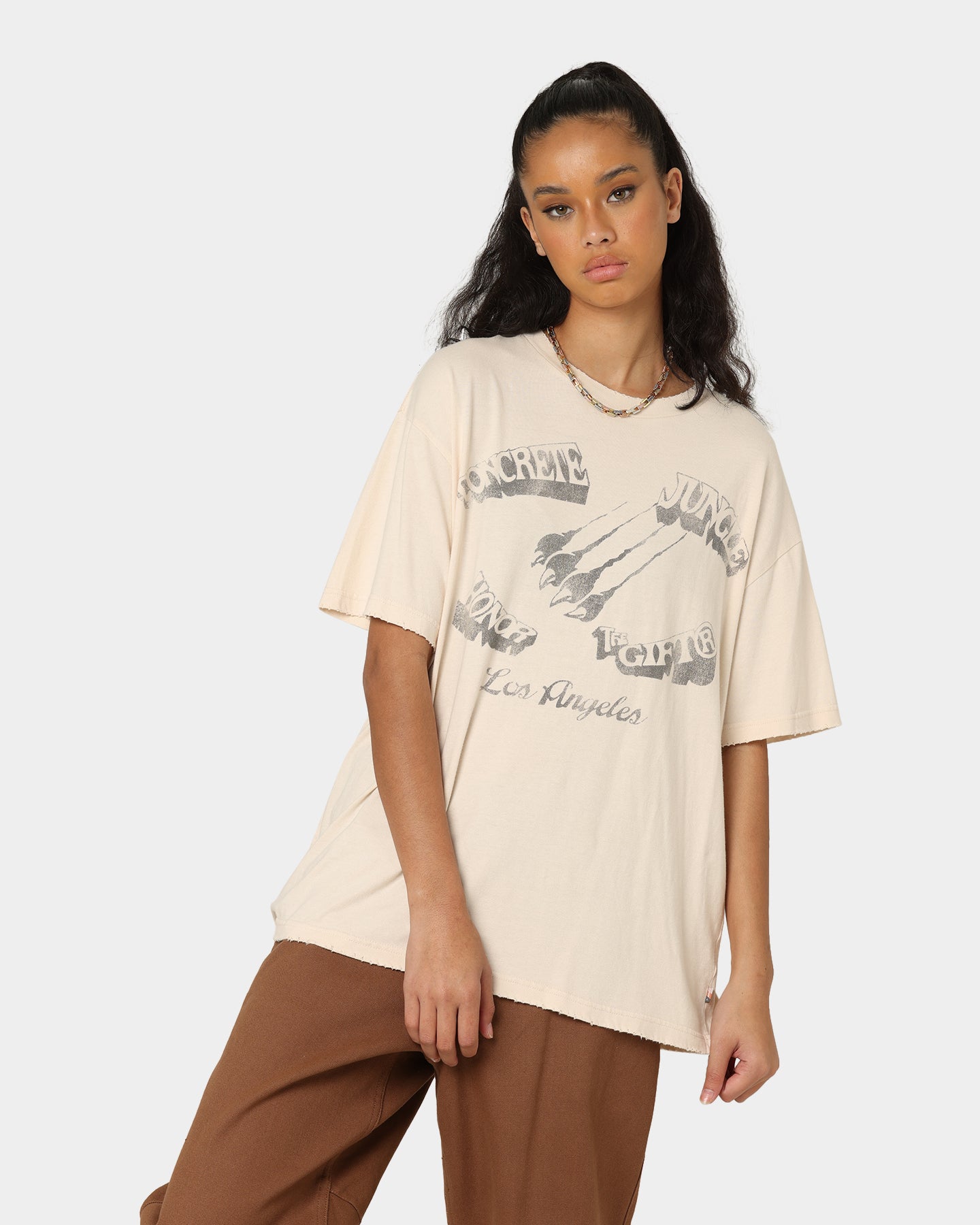 Honor The Gift Concrete Jungle T-Shirt Cream Style001