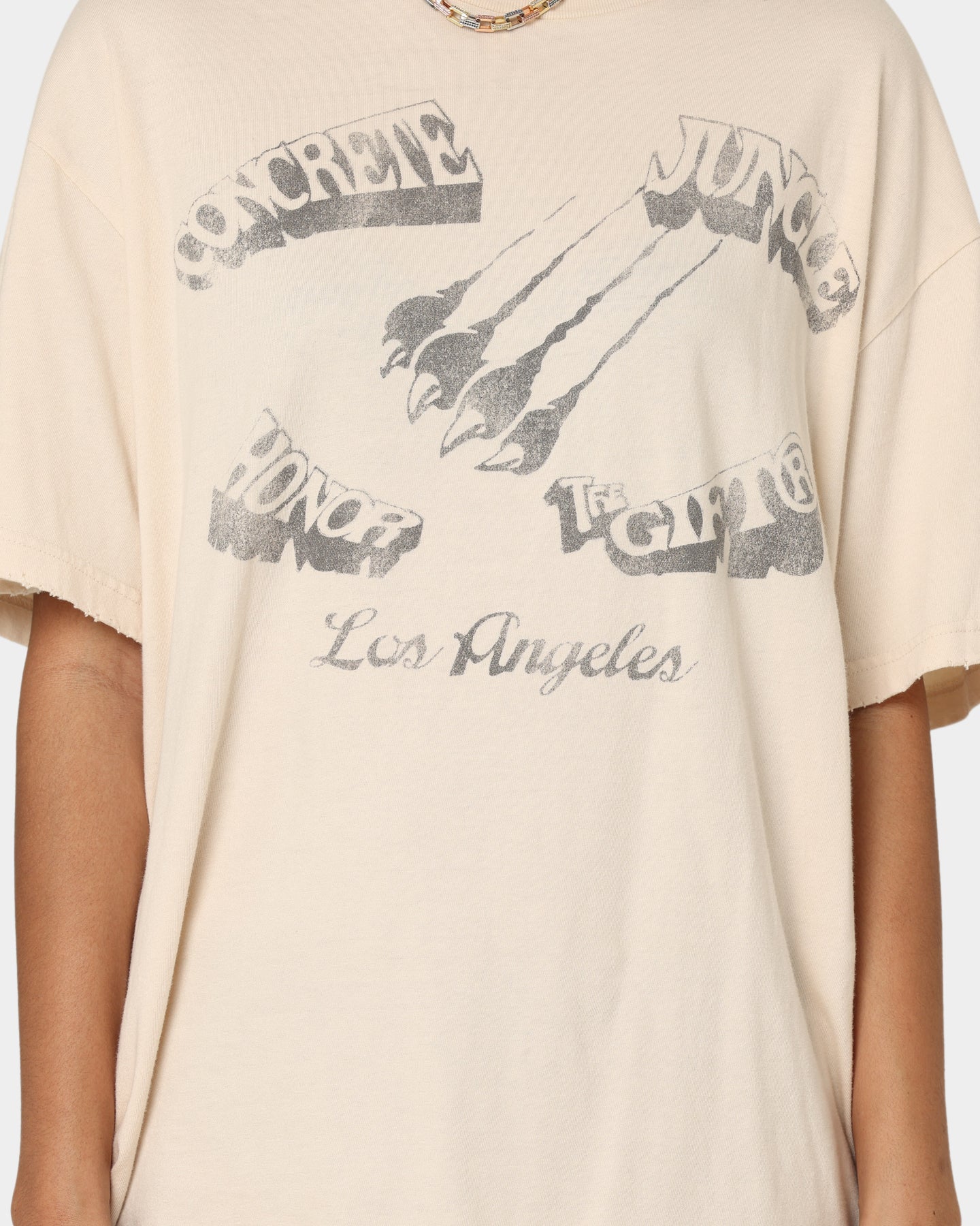 Honor The Gift Concrete Jungle T-Shirt Cream Style001