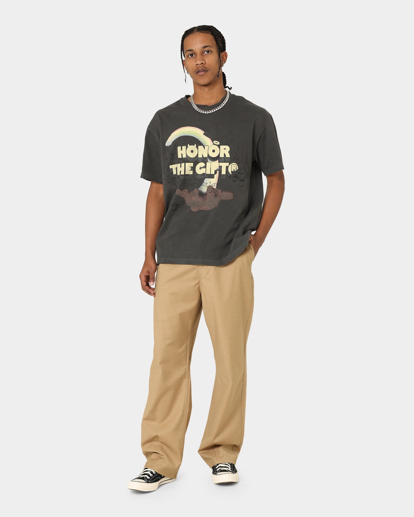 Honor The Gift Palms T-Shirt Black