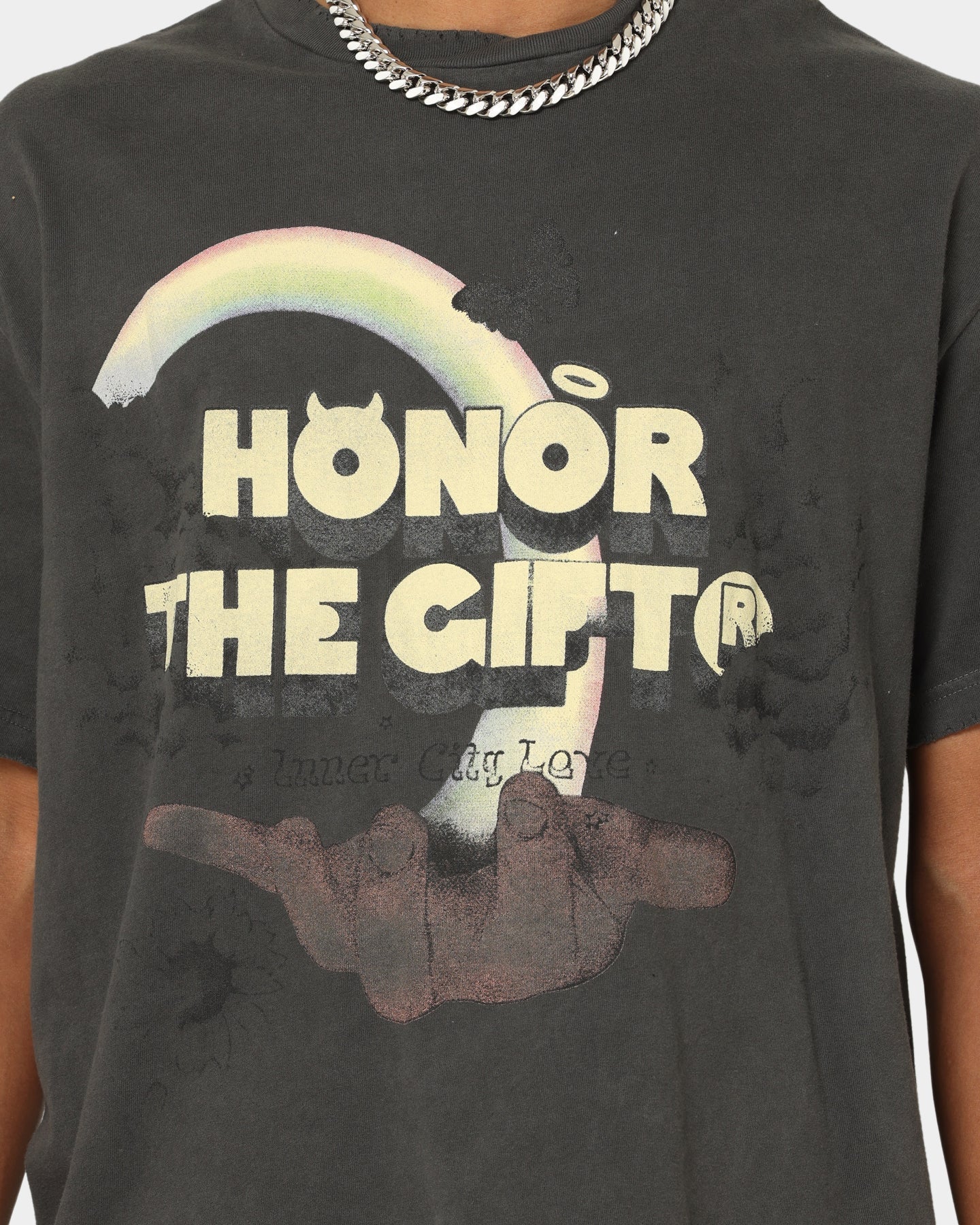 Honor The Gift Palms T-Shirt Black