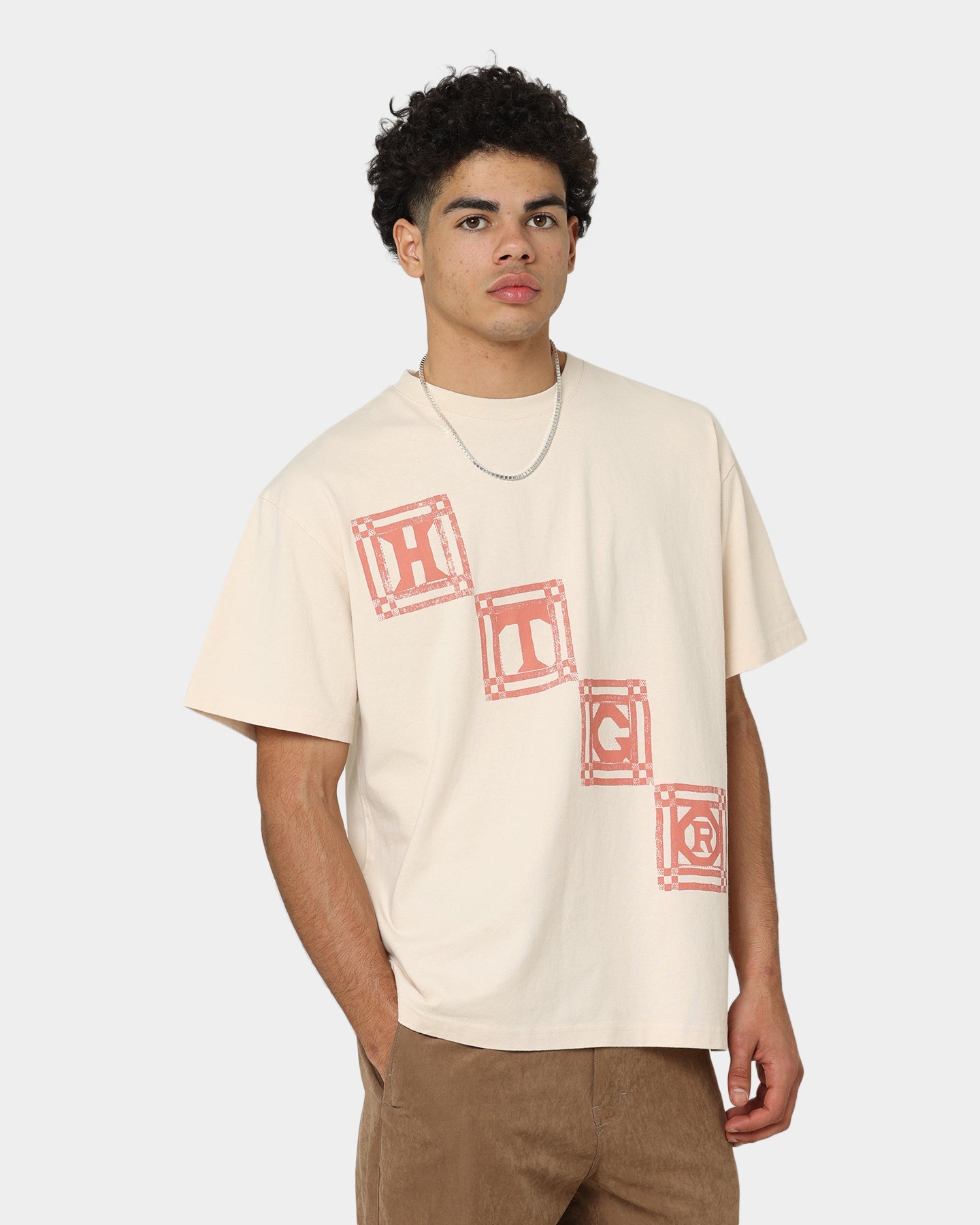 Honor The Gift Quilt Short Sleeve T-Shirt Cream