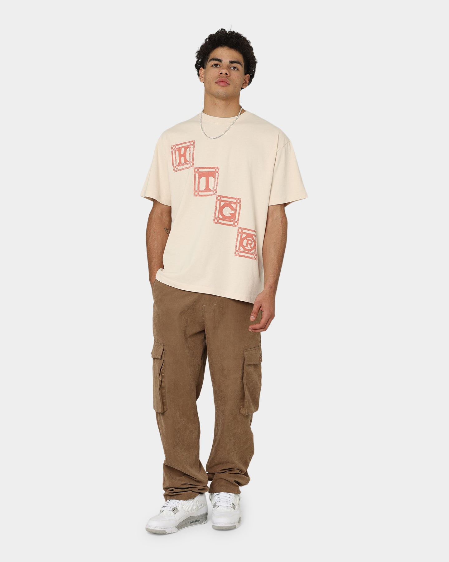 Honor The Gift Quilt Short Sleeve T-Shirt Cream