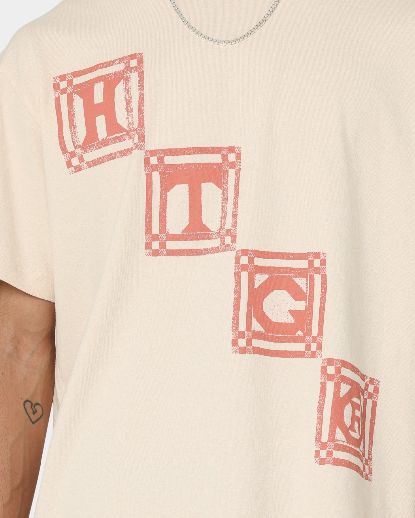 Honor The Gift Quilt Short Sleeve T-Shirt Cream