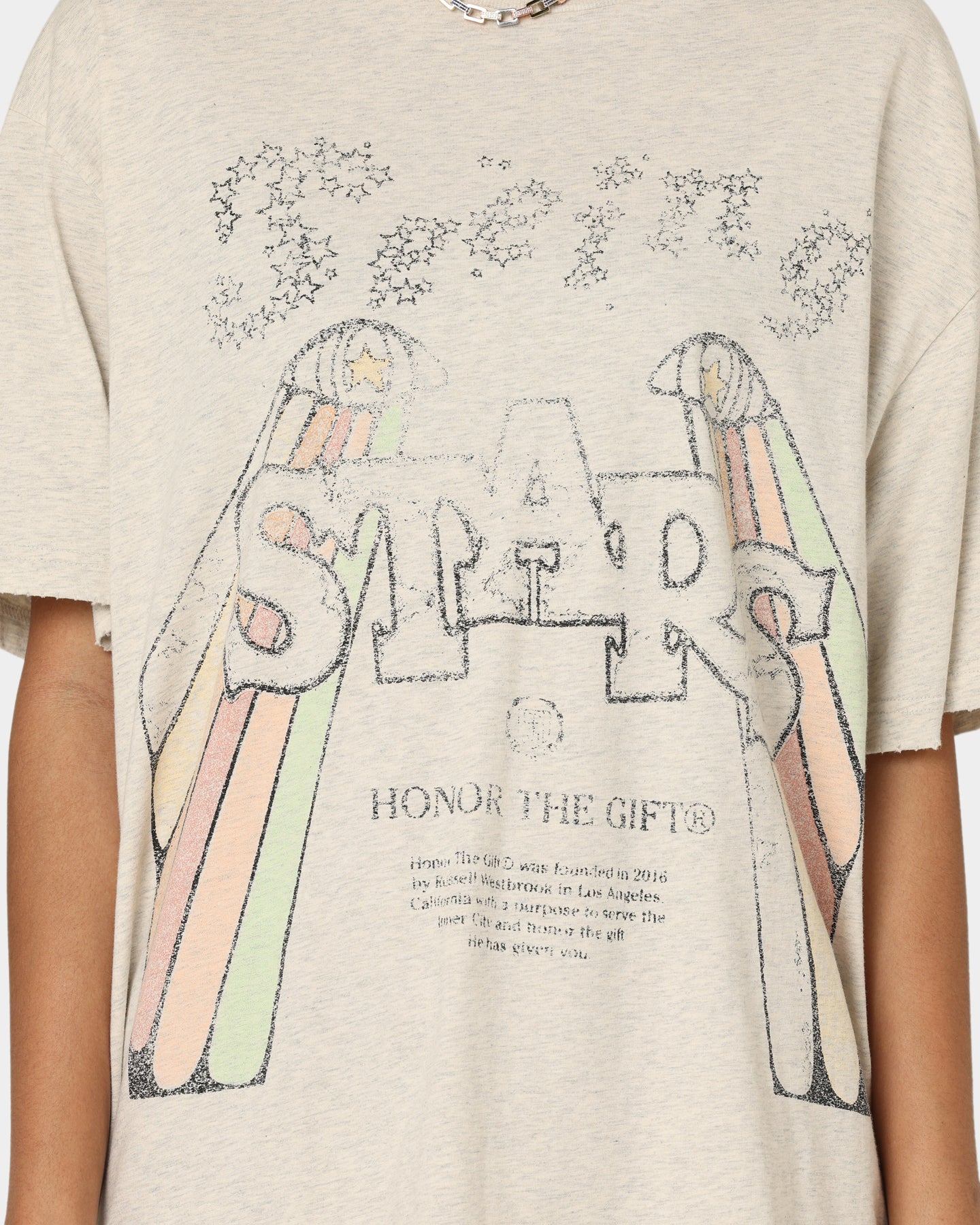 Honor The Gift Seeing Stars T-Shirt Oatmeal Style001