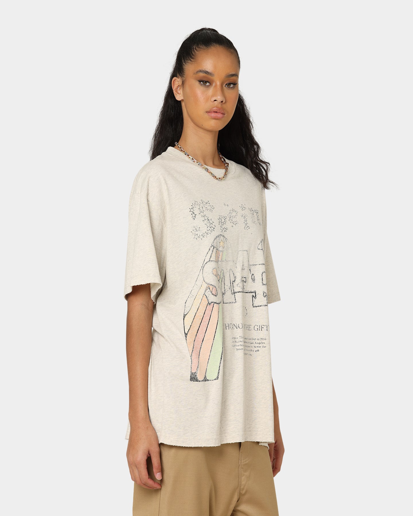 Honor The Gift Seeing Stars T-Shirt Oatmeal Style001