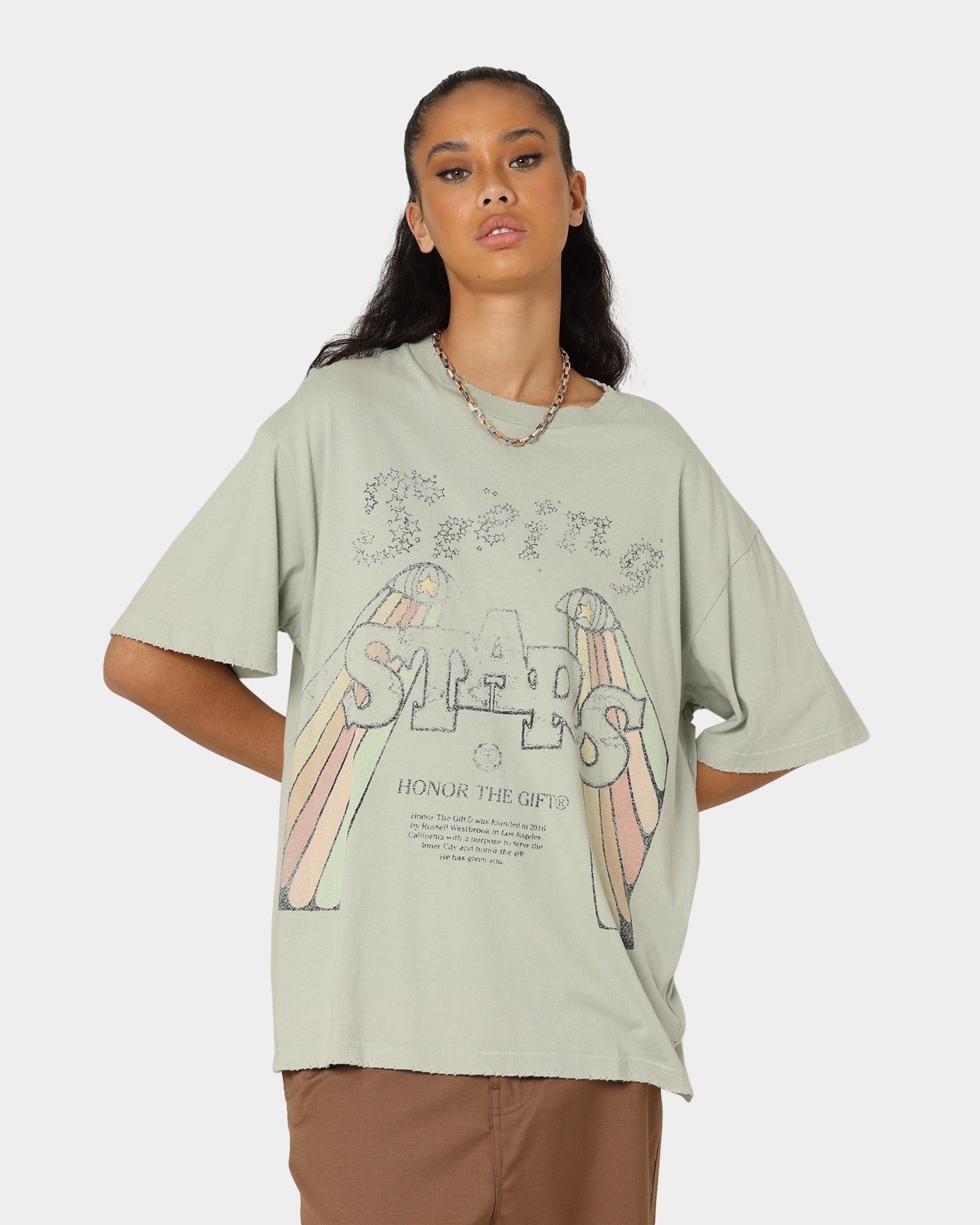 Honor The Gift Seeing Stars T-Shirt Sage Style001