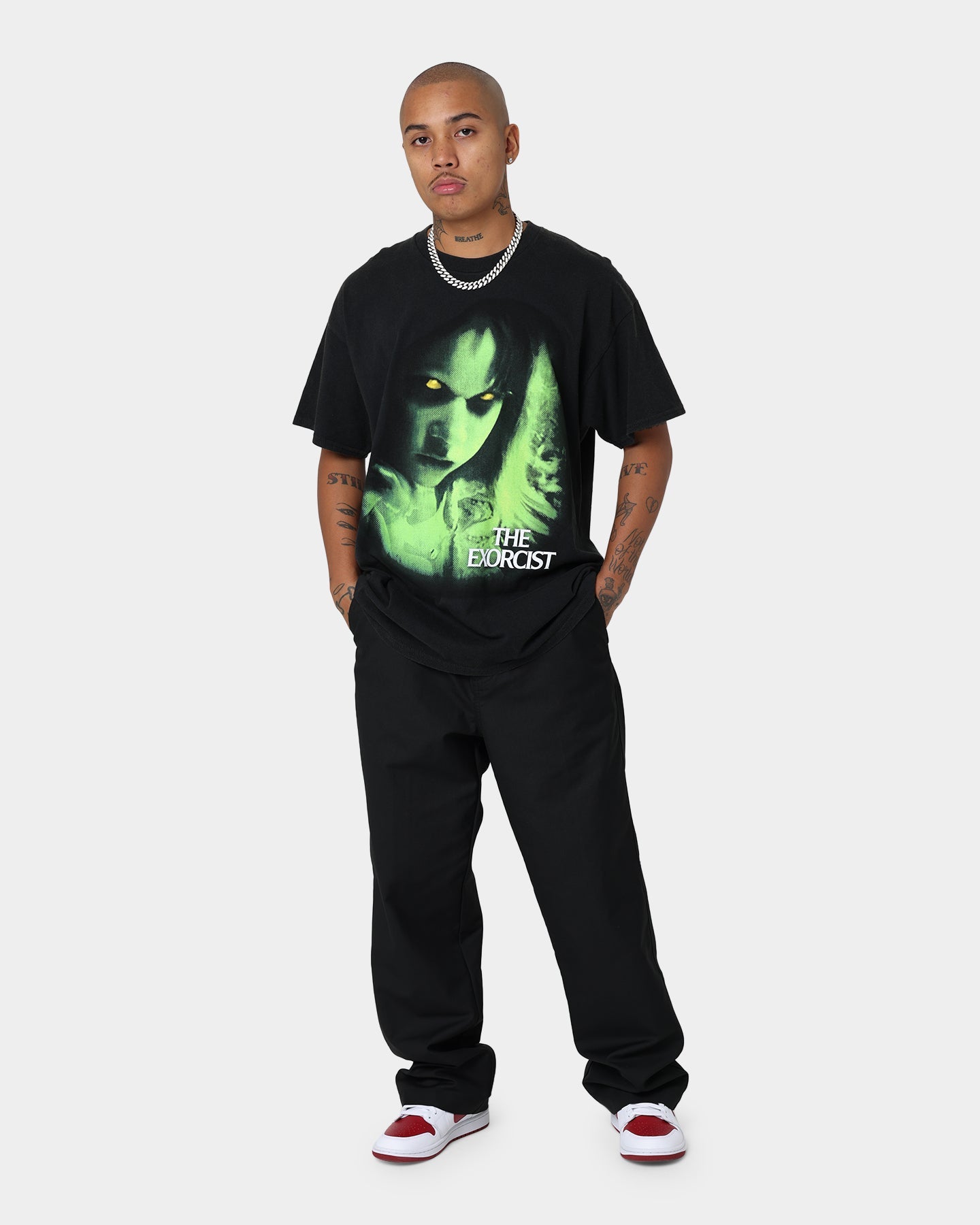 American Thrift X The Exorcist The Exorcist Face T-Shirt Black Wash