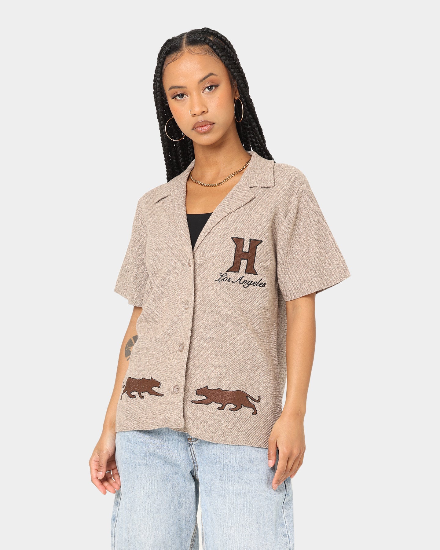 Honor The Gift Women's Jungle Camp Shirt Hickory