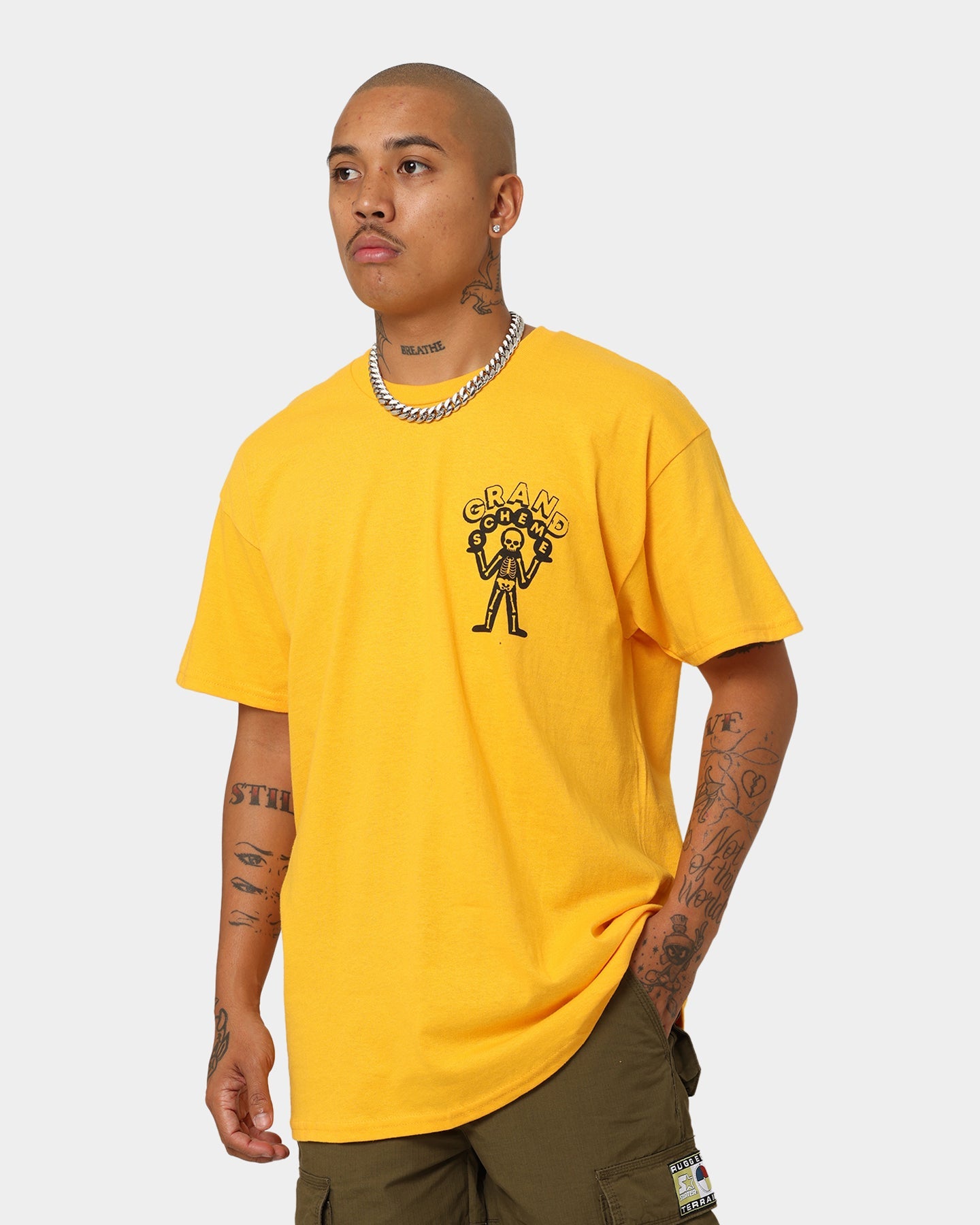 Grand Scheme Dance Music T-Shirt Yellow