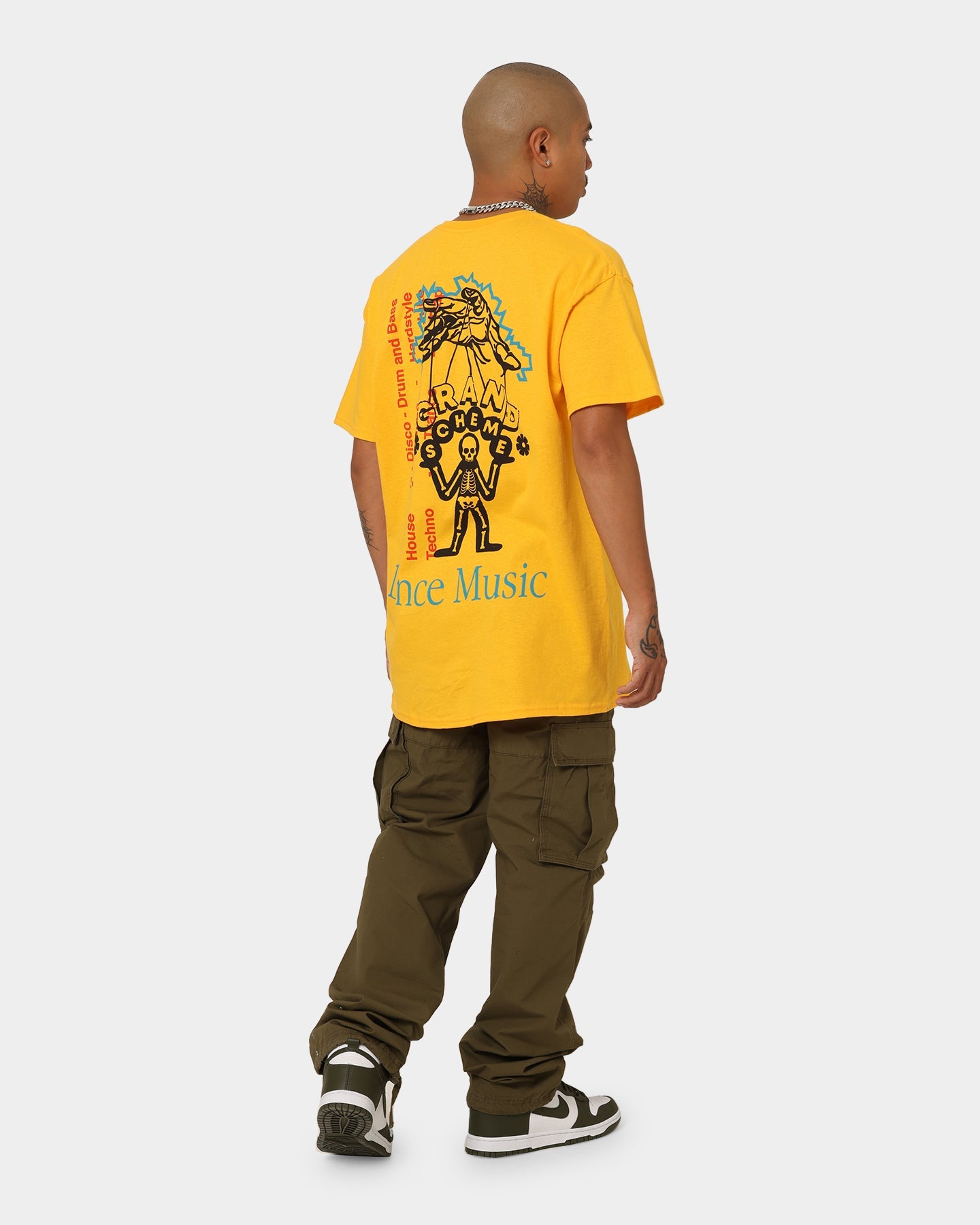 Grand Scheme Dance Music T-Shirt Yellow