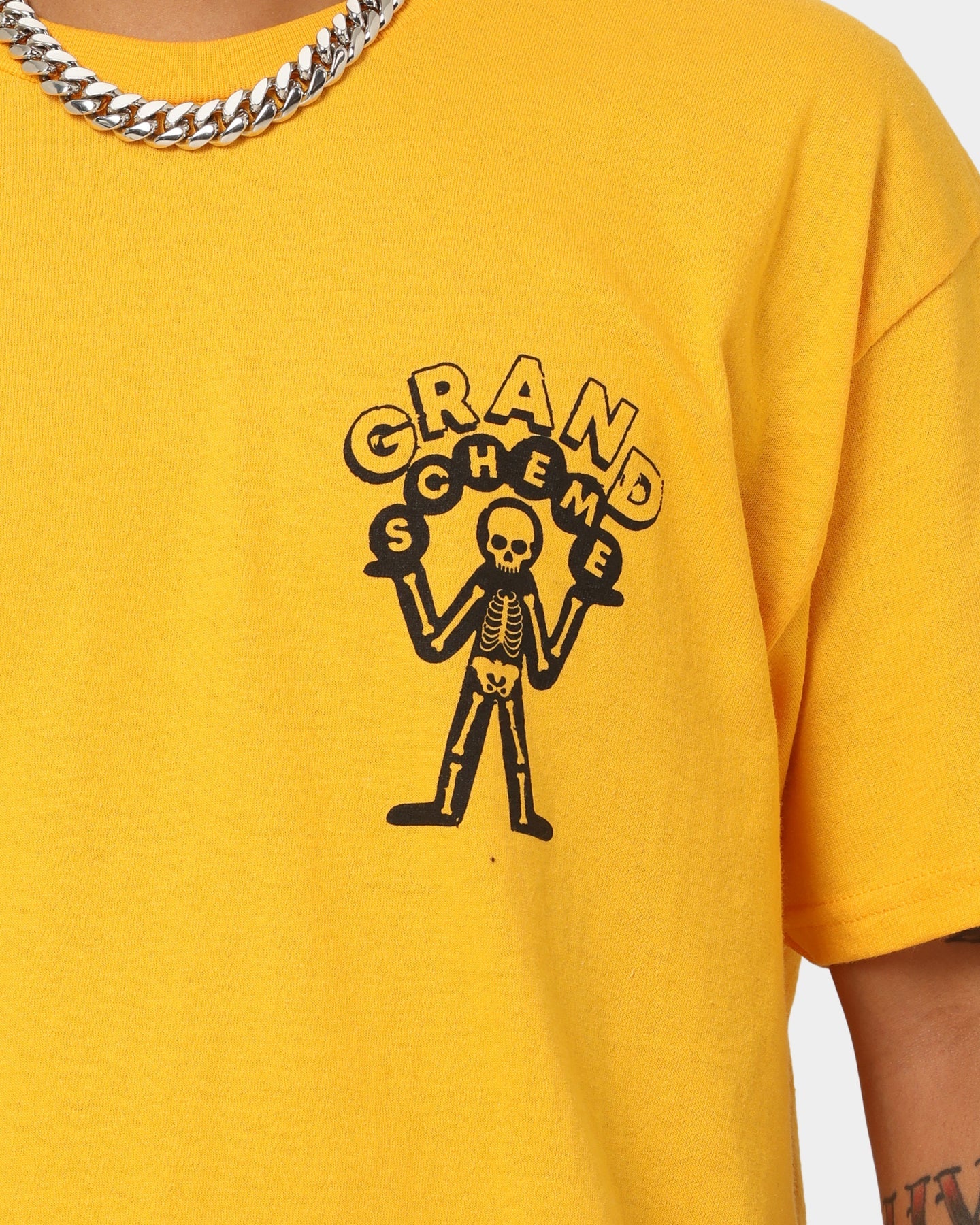Grand Scheme Dance Music T-Shirt Yellow