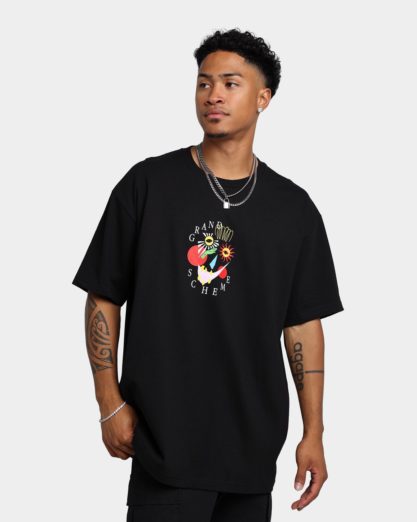 Grand Scheme Abstract T-Shirt Black