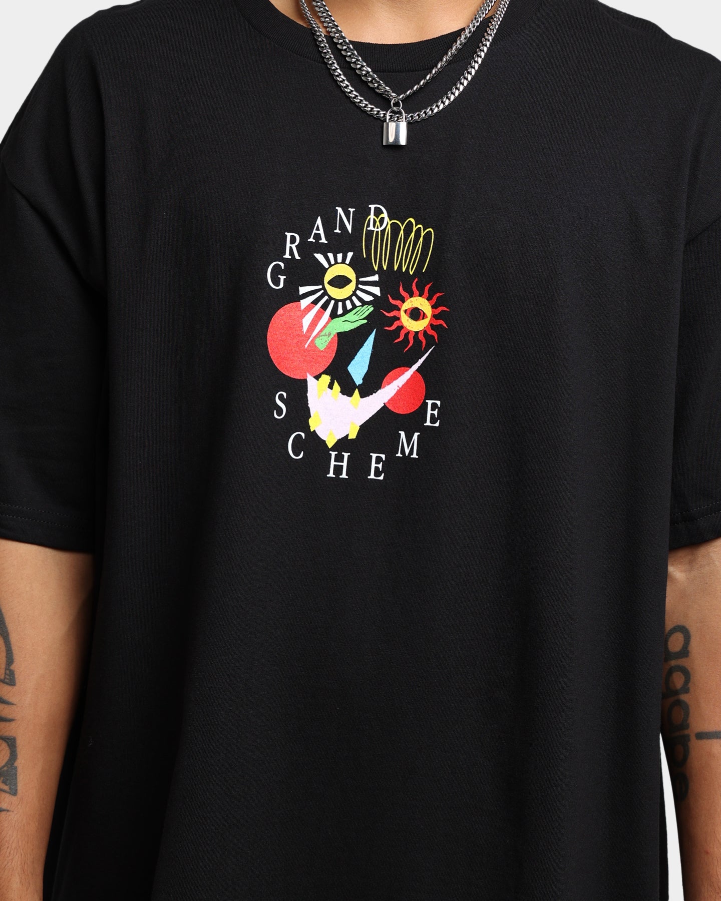 Grand Scheme Abstract T-Shirt Black