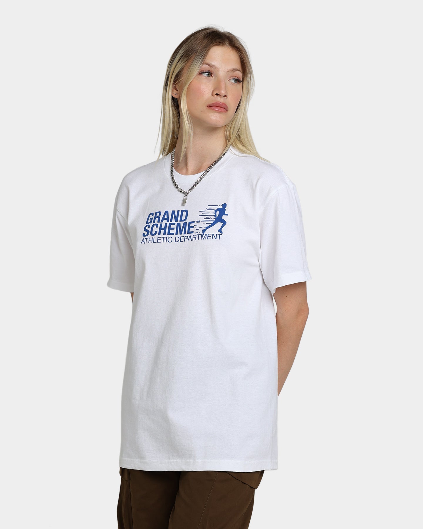 Grand Scheme Athletic Department T-Shirt White Style001
