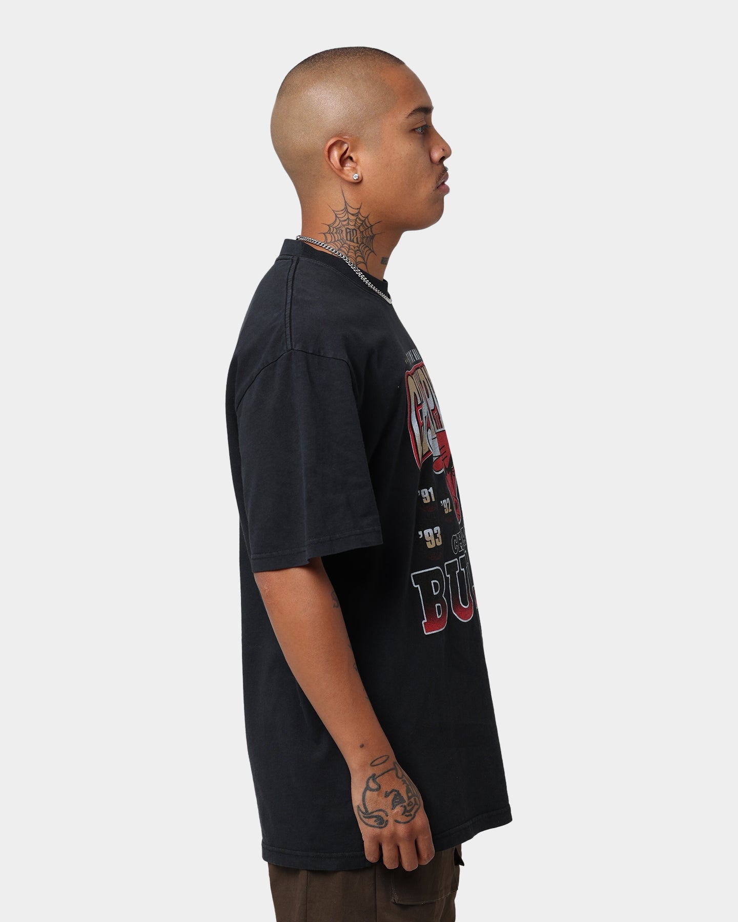 Mitchell & Ness Chicago Bulls Vintage Champ T-Shirt Black