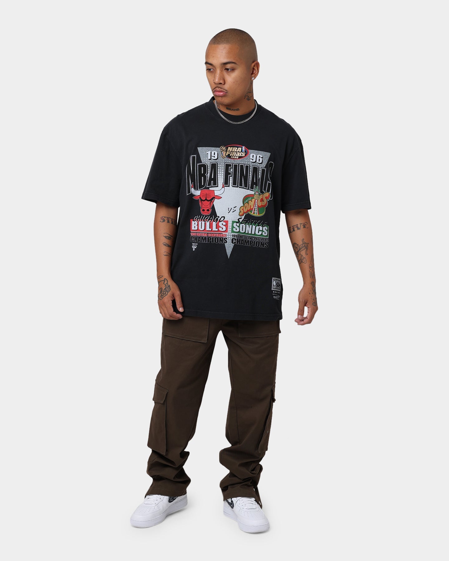 Mitchell & Ness Chicago Bulls NBA Finals 1996 T-Shirt Black