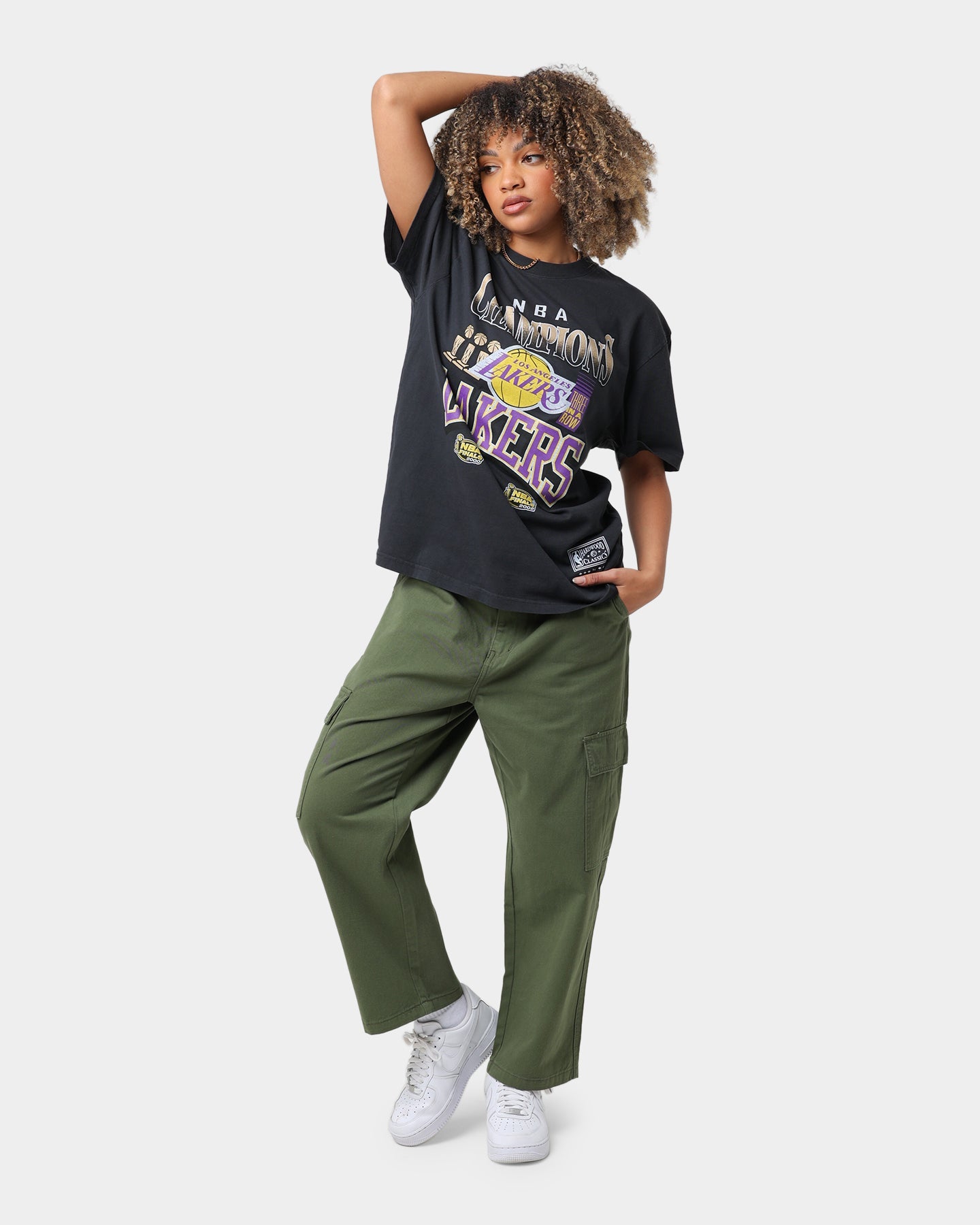Mitchell & Ness Los Angeles Lakers Champs Short Sleeve T-Shirt Black Style001
