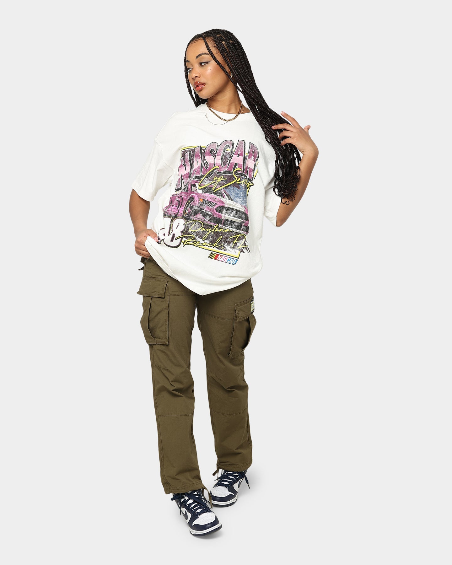 NASCAR Daytona Cup Series T-Shirt Vintage White Style001