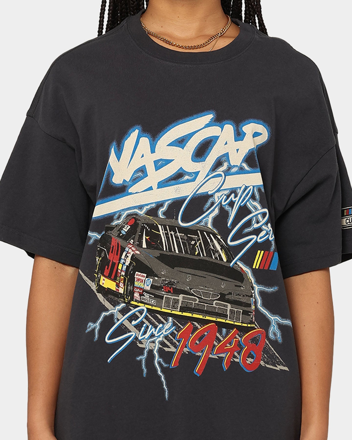 NASCAR Lightning Cup Series T-Shirt Washed Black Style001