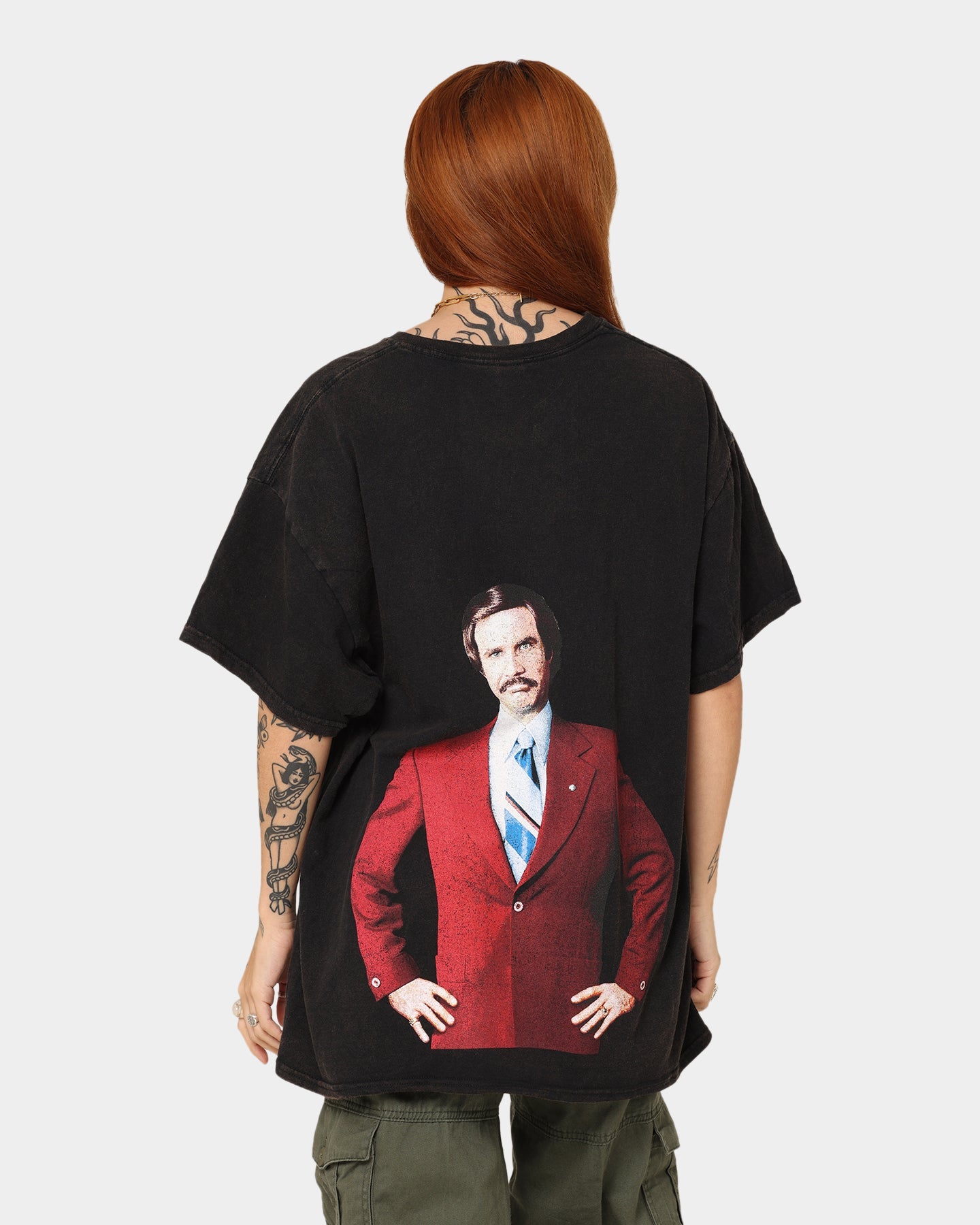 American Thrift American Thrift X Anchorman Anchorman T-Shirt Black Wash Style001