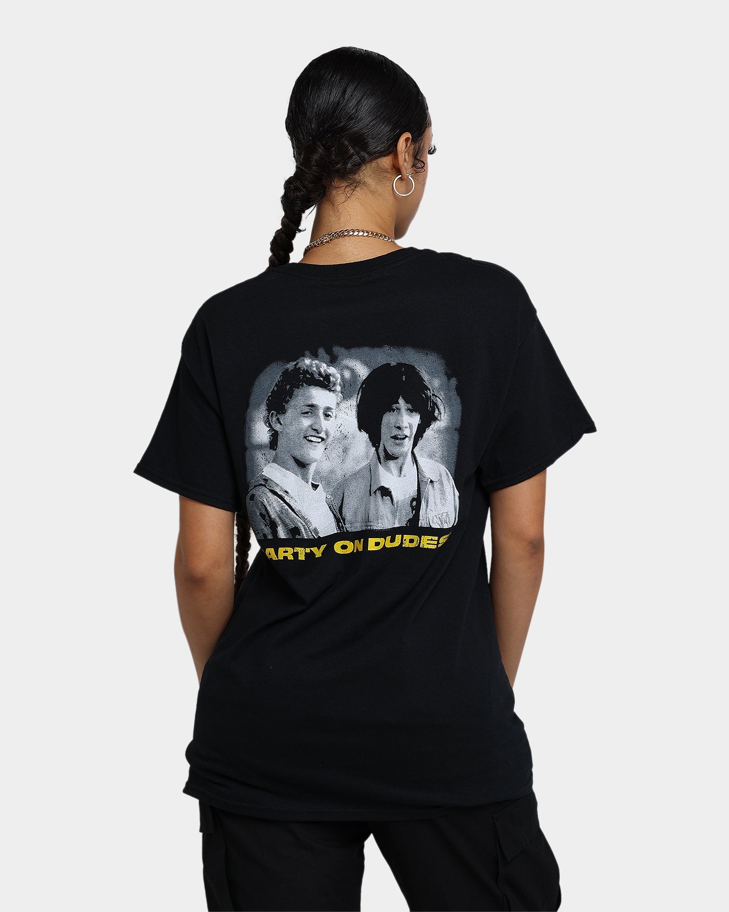 American Thrift X Bill & Ted Excellent Adventure T-Shirt Black Style001