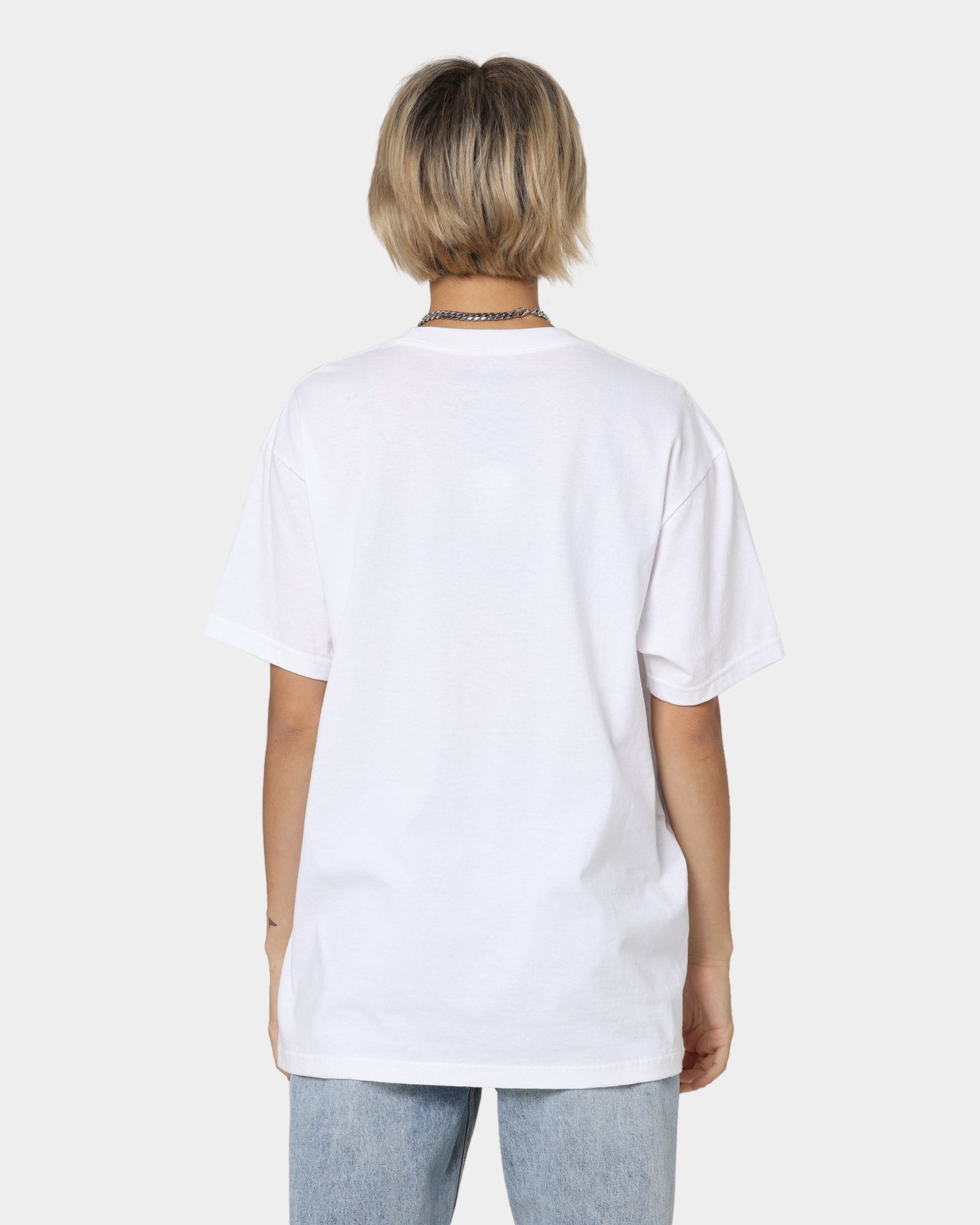 American Thrift Jaws T-Shirt White Style001