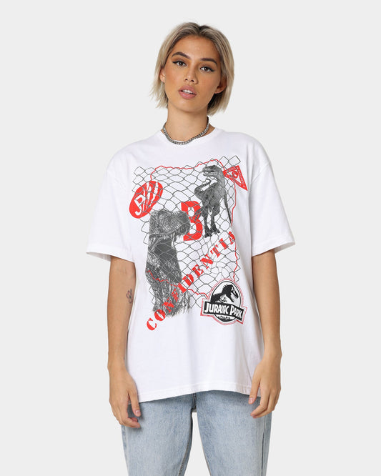 American Thrift X Jurassic Park Jurassic Park T-Shirt White Style001