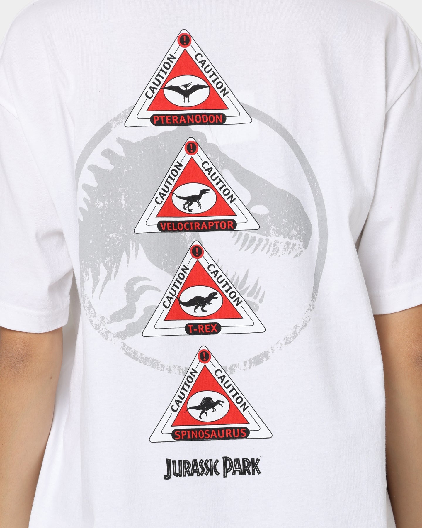 American Thrift X Jurassic Park Jurassic Park T-Shirt White Style001