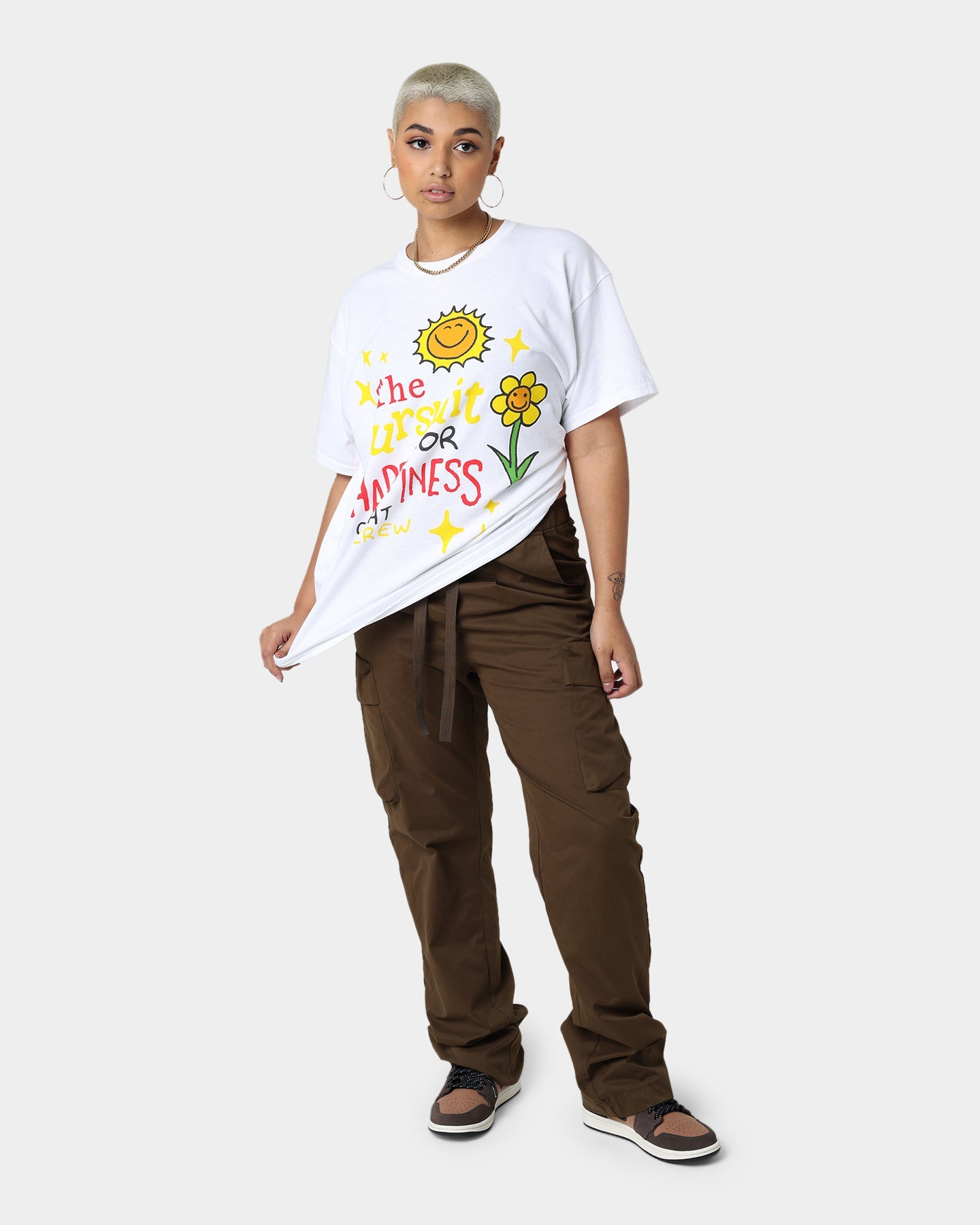 Goat Crew Pursuit 4 Happiness T-Shirt White Style001