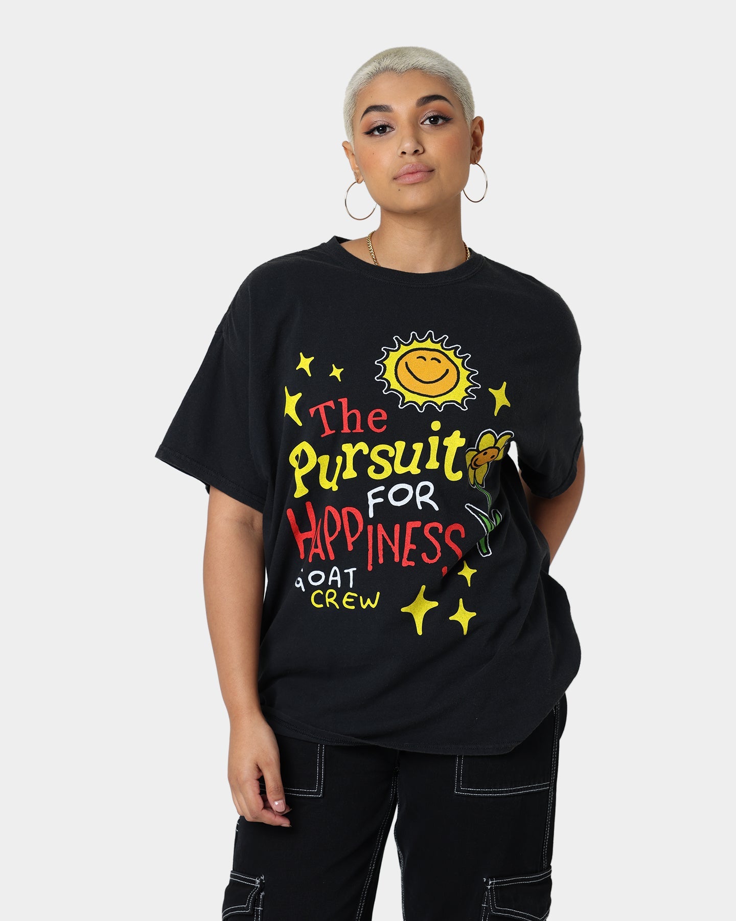 Goat Crew Pursuit 4 Happiness T-Shirt Black Style001