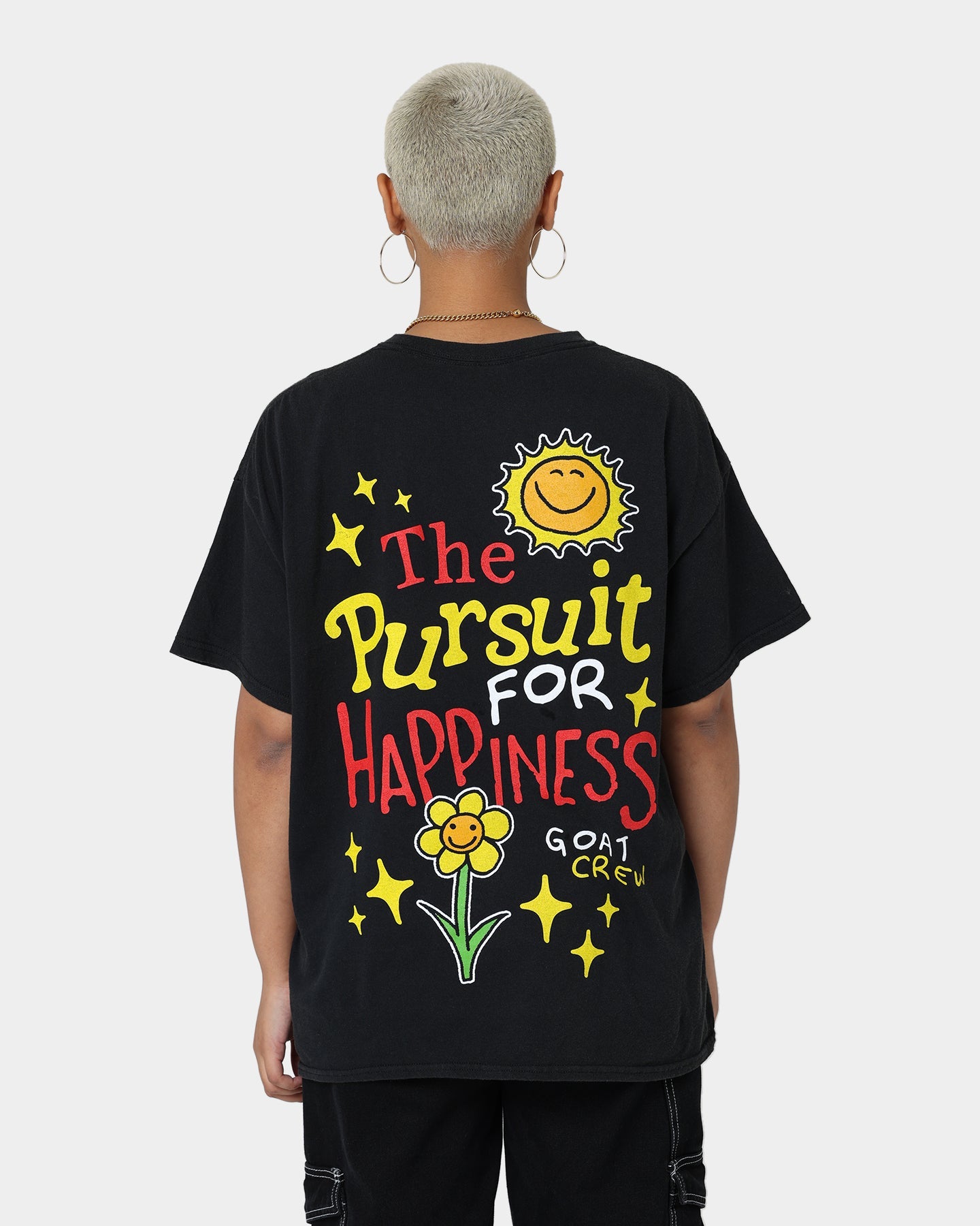 Goat Crew Pursuit 4 Happiness T-Shirt Black Style001