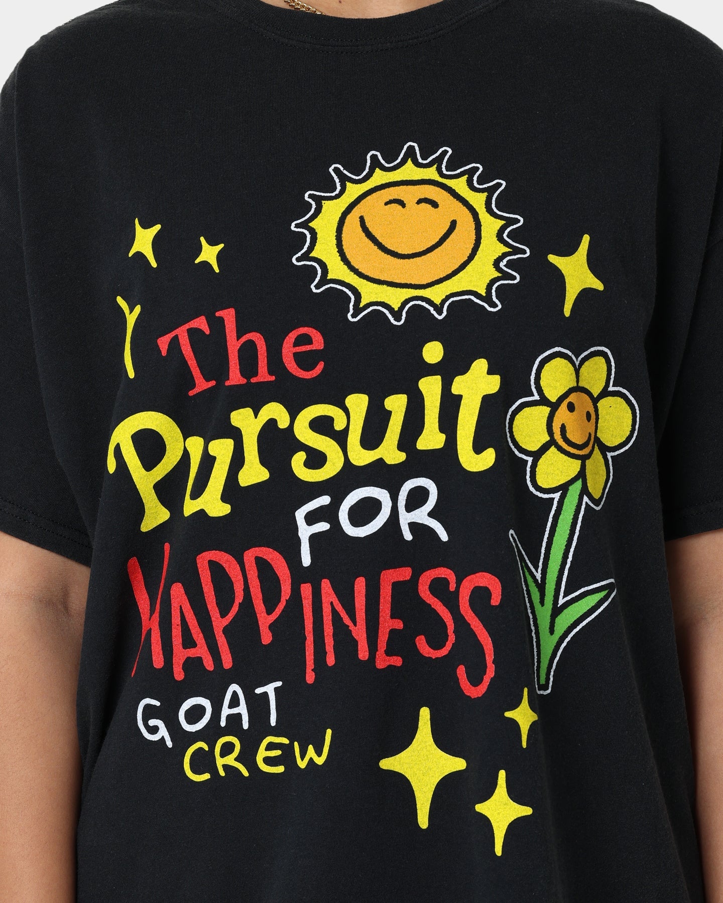 Goat Crew Pursuit 4 Happiness T-Shirt Black Style001