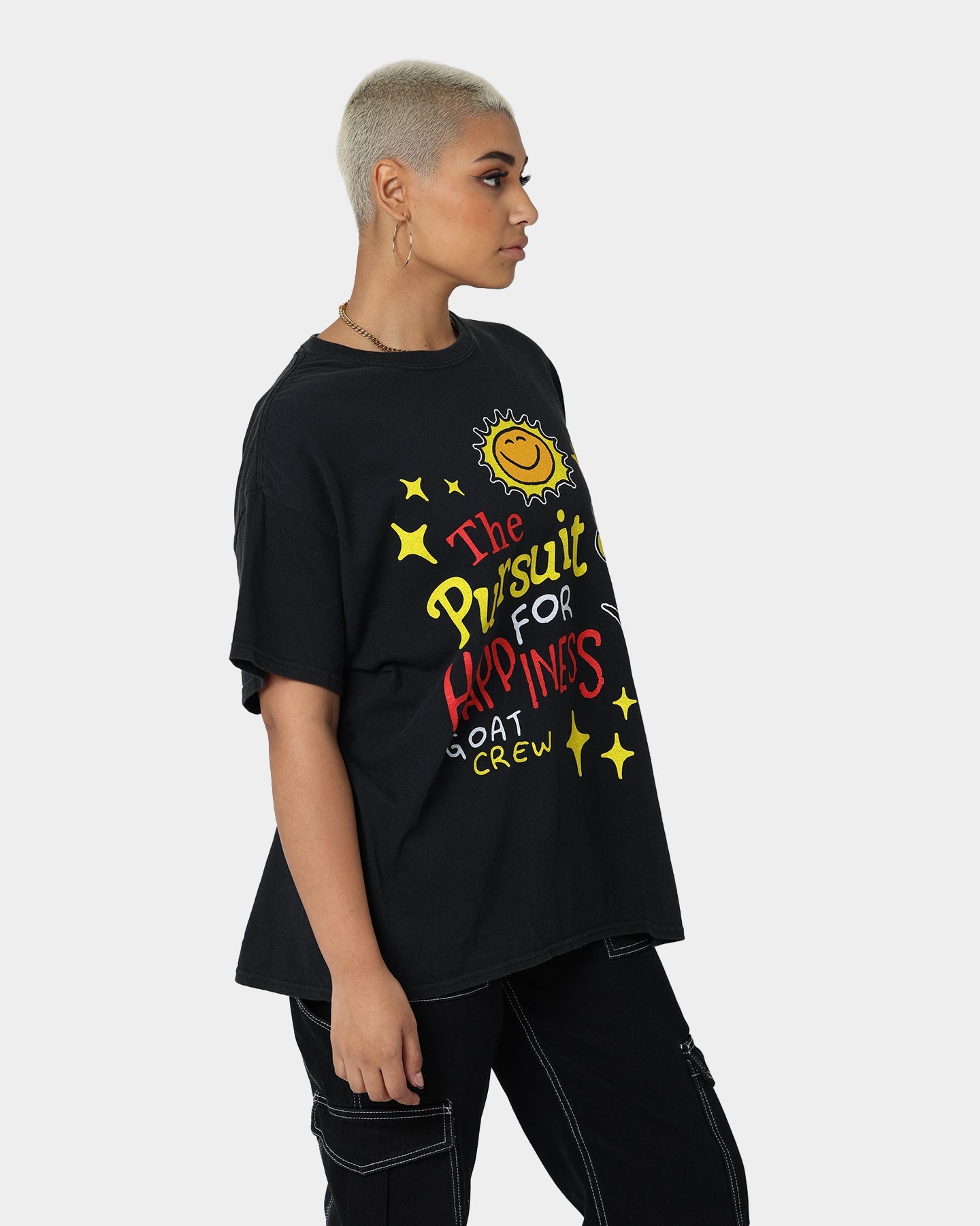Goat Crew Pursuit 4 Happiness T-Shirt Black Style001