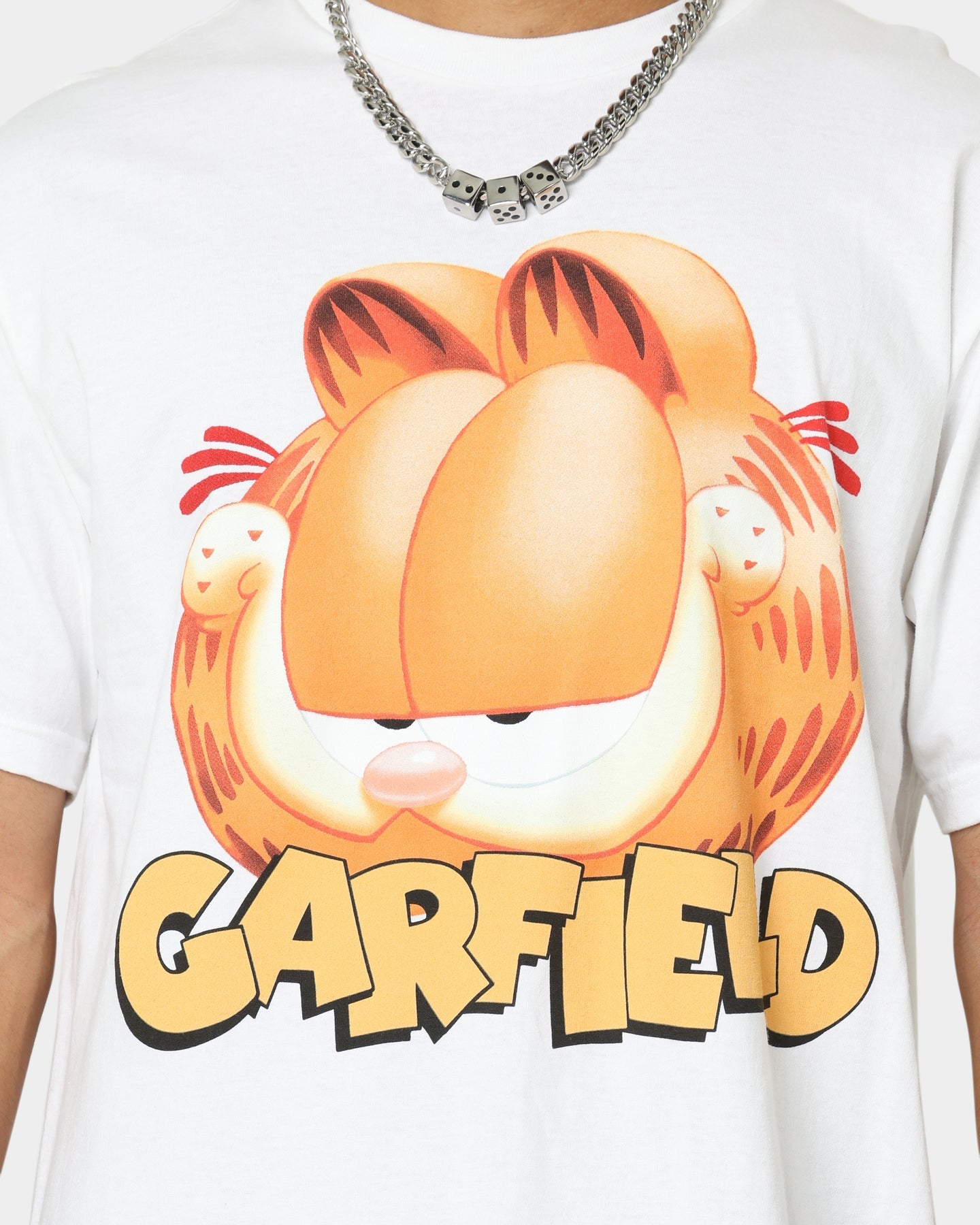 American Thrift X Garfield Face T-Shirt White