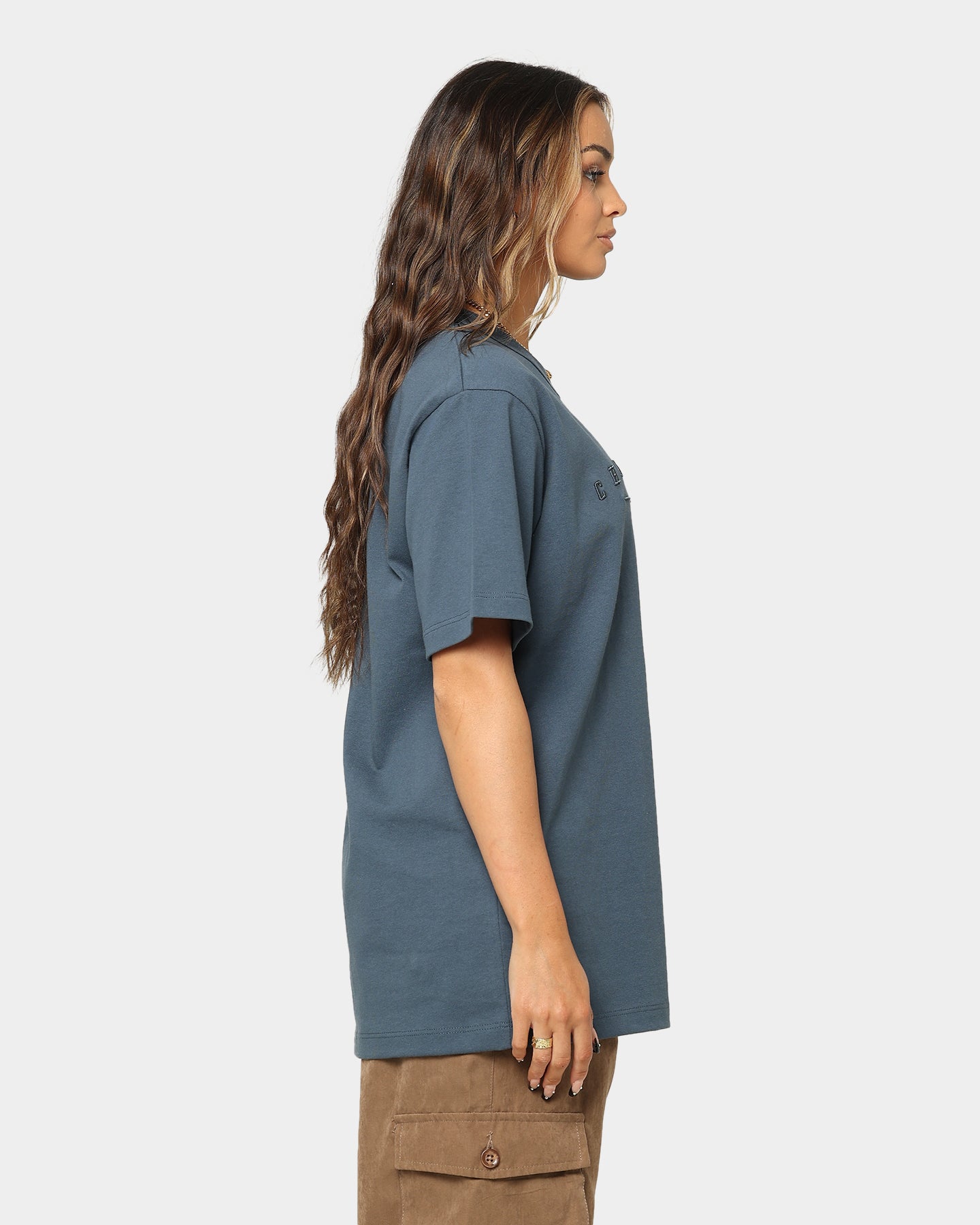 Champion Women's Heritage Oversized T-Shirt Trekking Grey