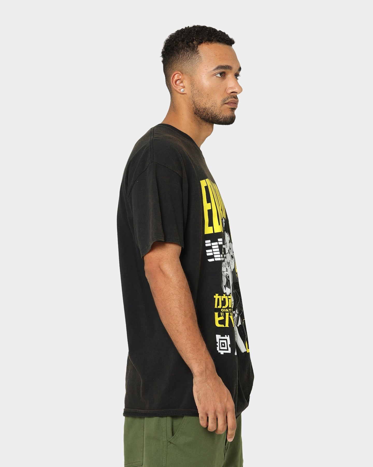 Goat Crew X Cowboy Bebop Edward Vintage T-Shirt Washed Black