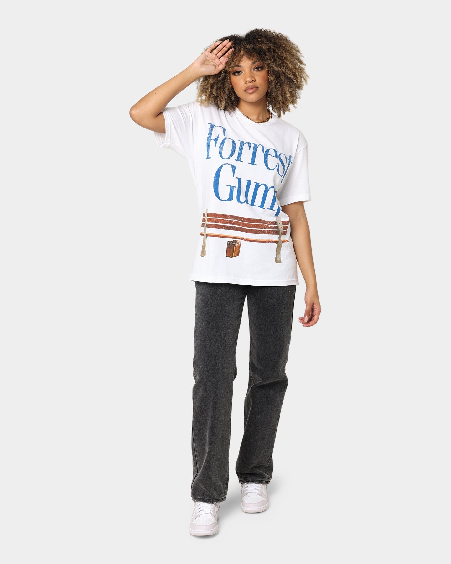 American Thrift X Forest Gump Forest Gump T-Shirt White Style001