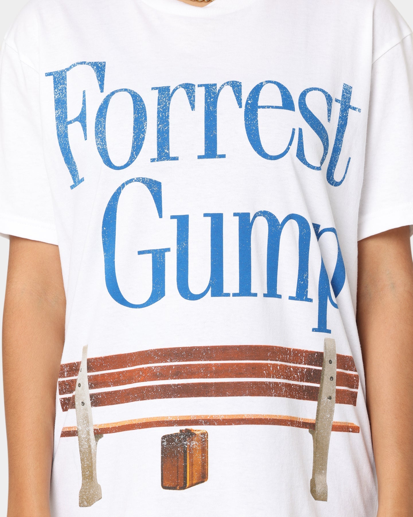 American Thrift X Forest Gump Forest Gump T-Shirt White Style001