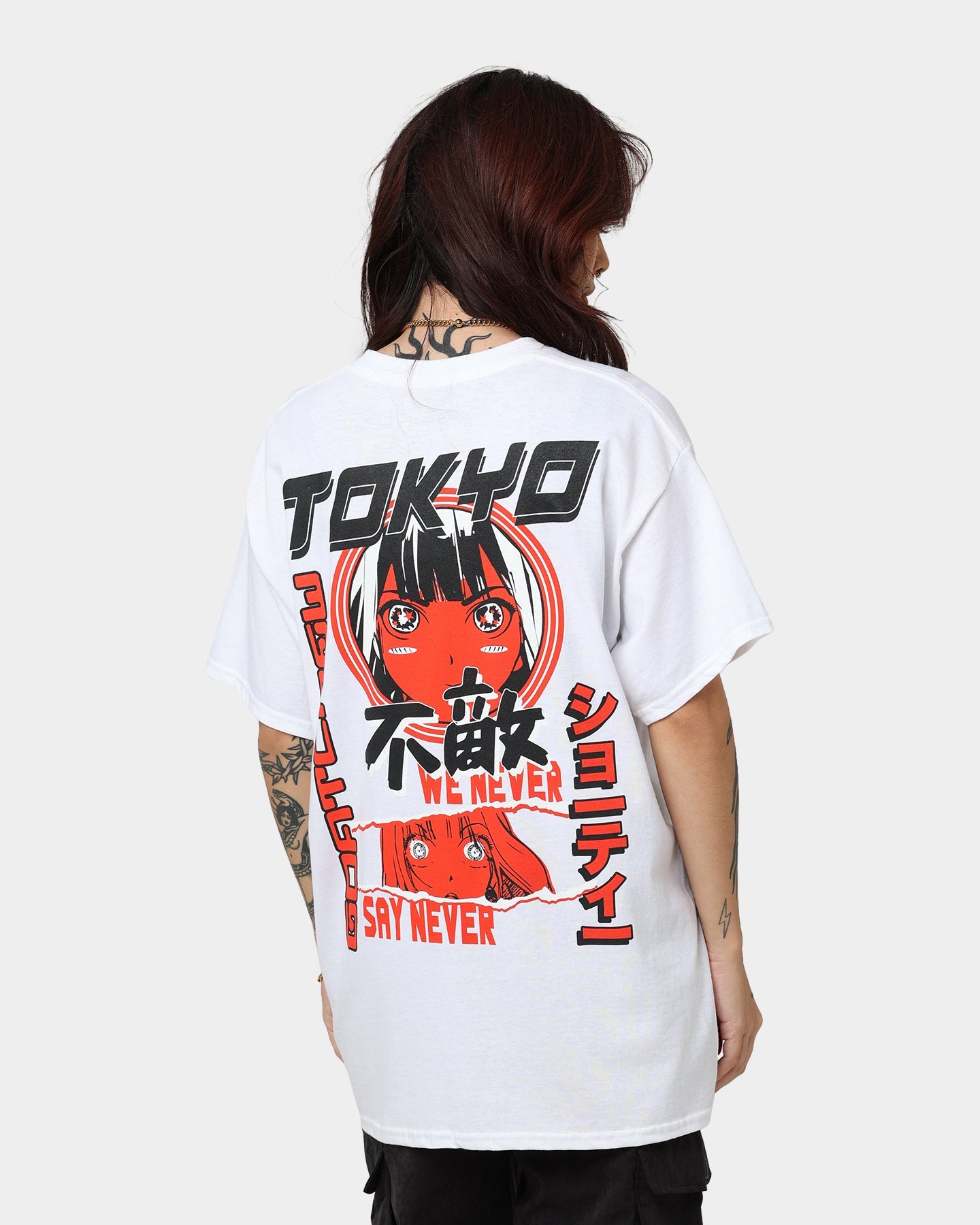 Goat Crew Never Say Never T-Shirt White Style001