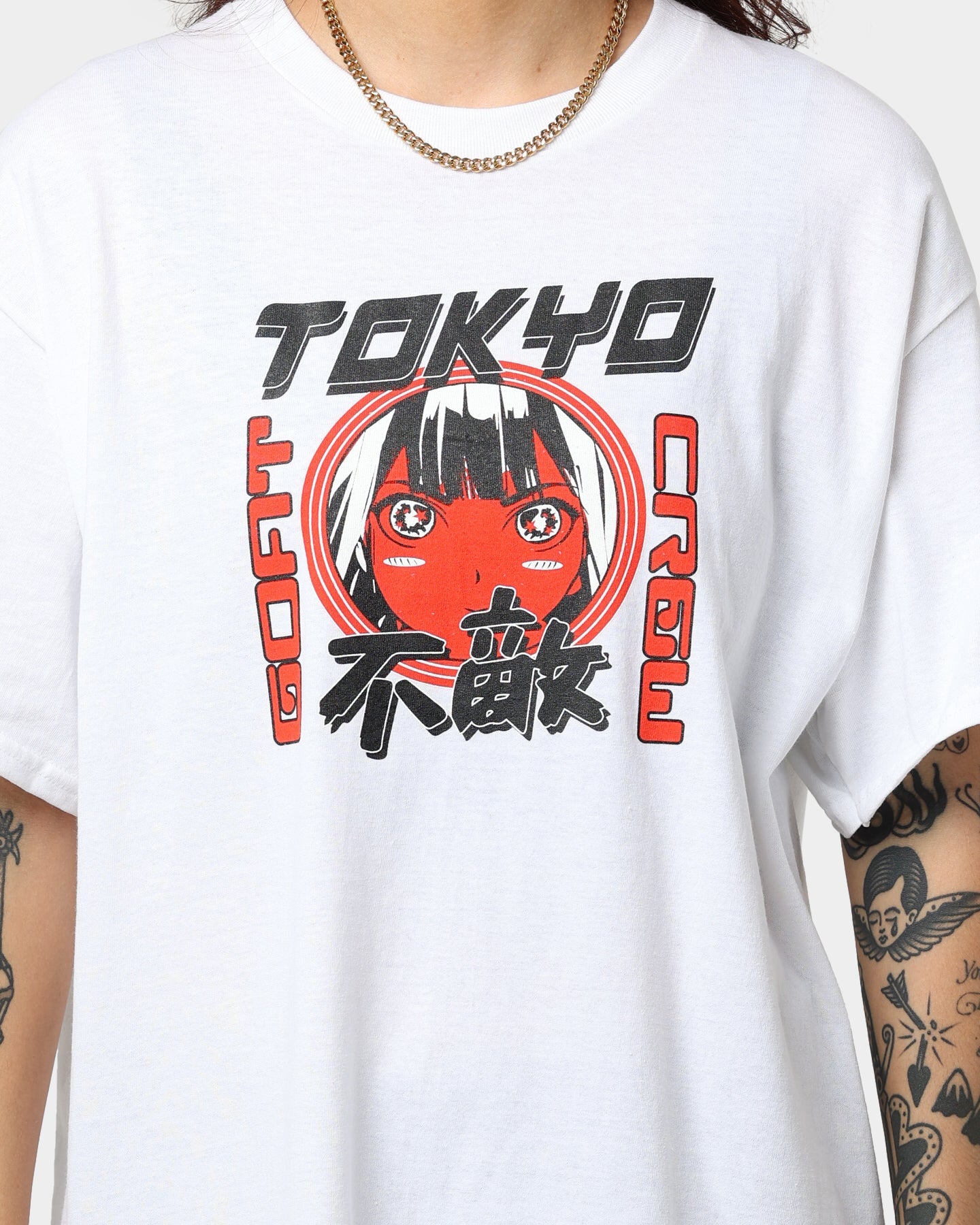 Goat Crew Never Say Never T-Shirt White Style001