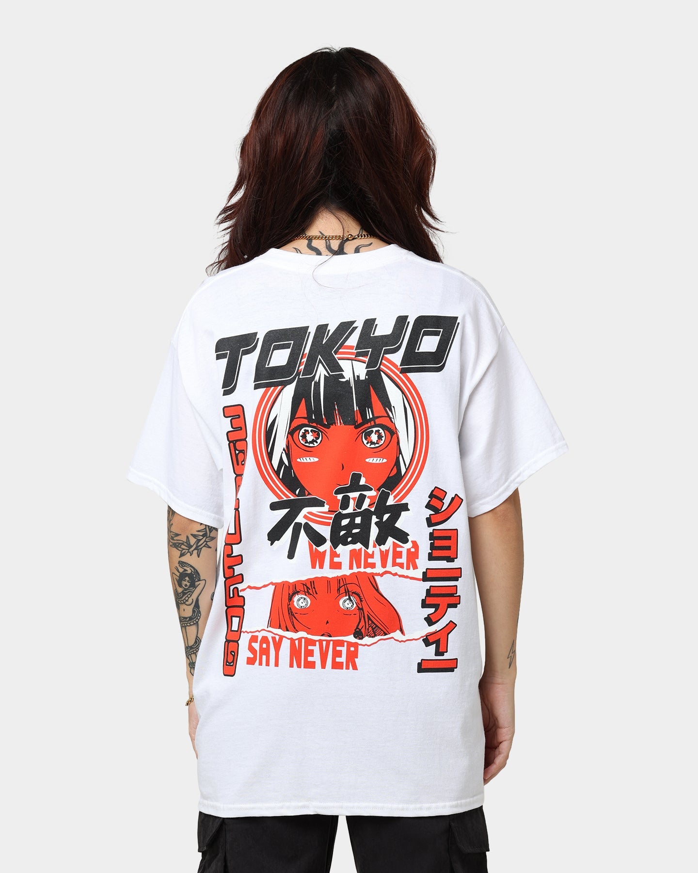 Goat Crew Never Say Never T-Shirt White Style001