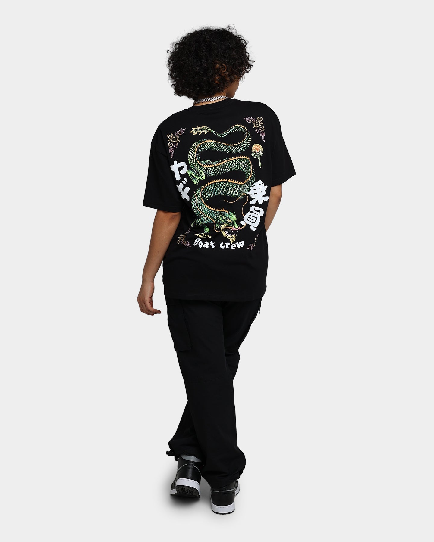 Goat Crew Sleeping Dragons T-Shirt Black Style001