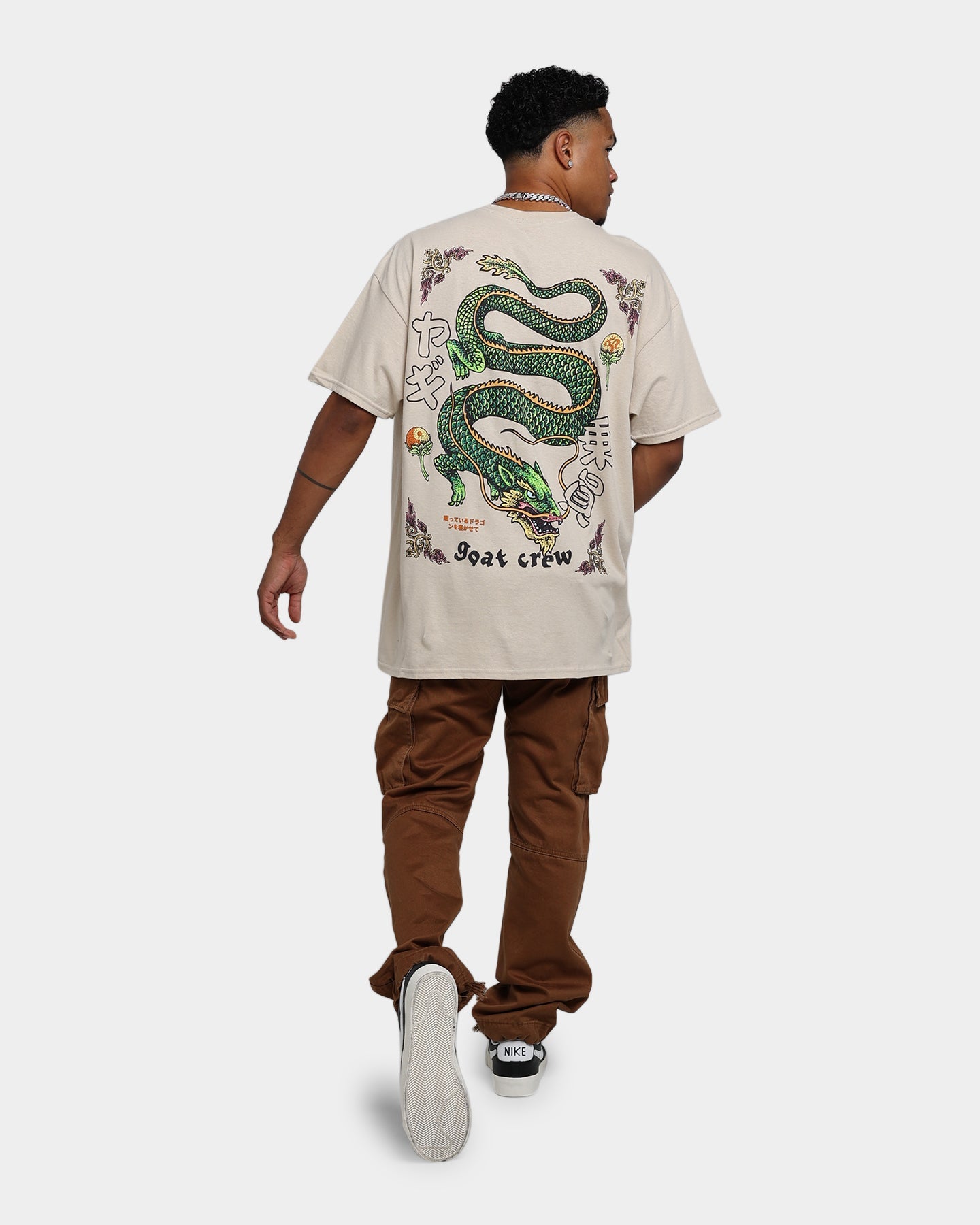 Goat Crew Sleeping Dragons T-Shirt Off White