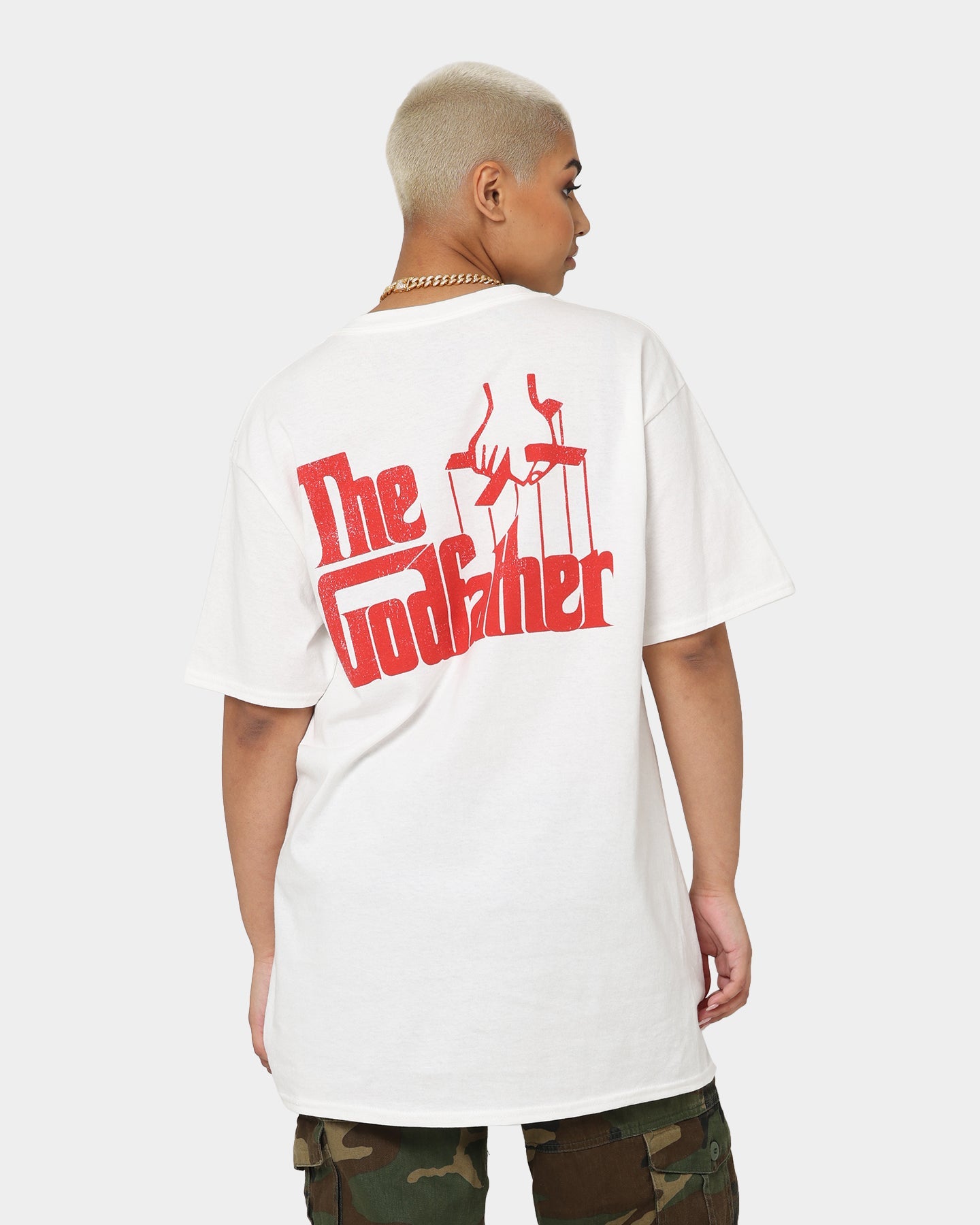 American Thrift X The Godfather The Godfather Cat T-Shirt White Style001