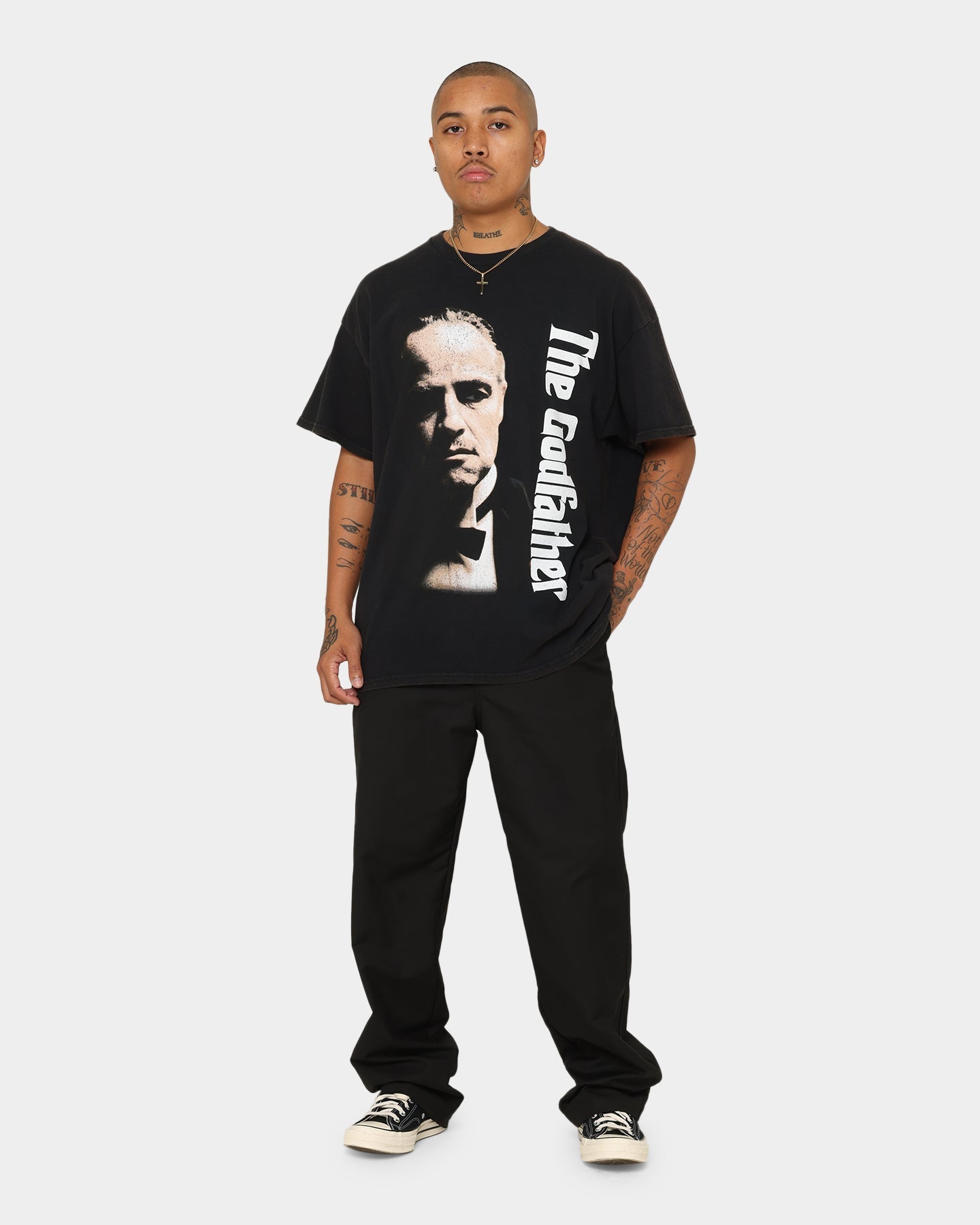 American Thrift X The Godfather The Godfather Movie Vintage T-Shirt Black Wash