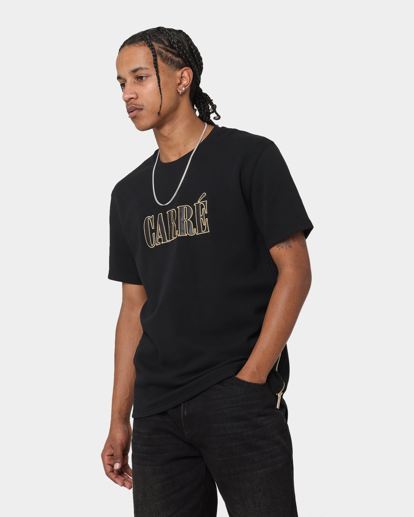 Carr√© Statement Mountain Droptail T-Shirt Black
